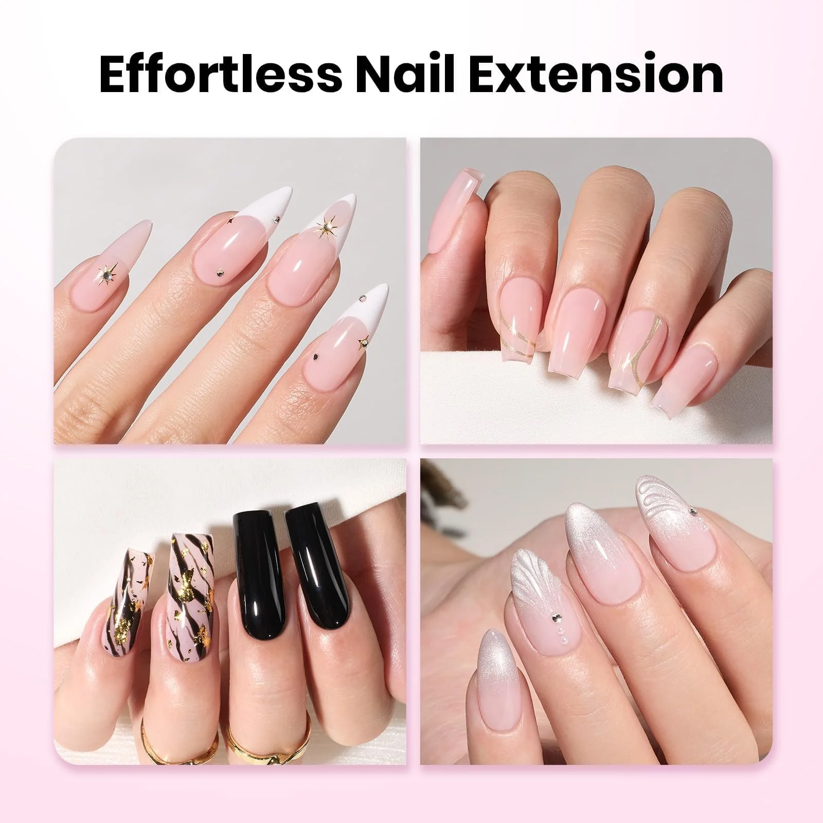 Beetles Tipex Lite Apex Nail Tips - Almond Short 512pcs 16 Sizes - Image 6