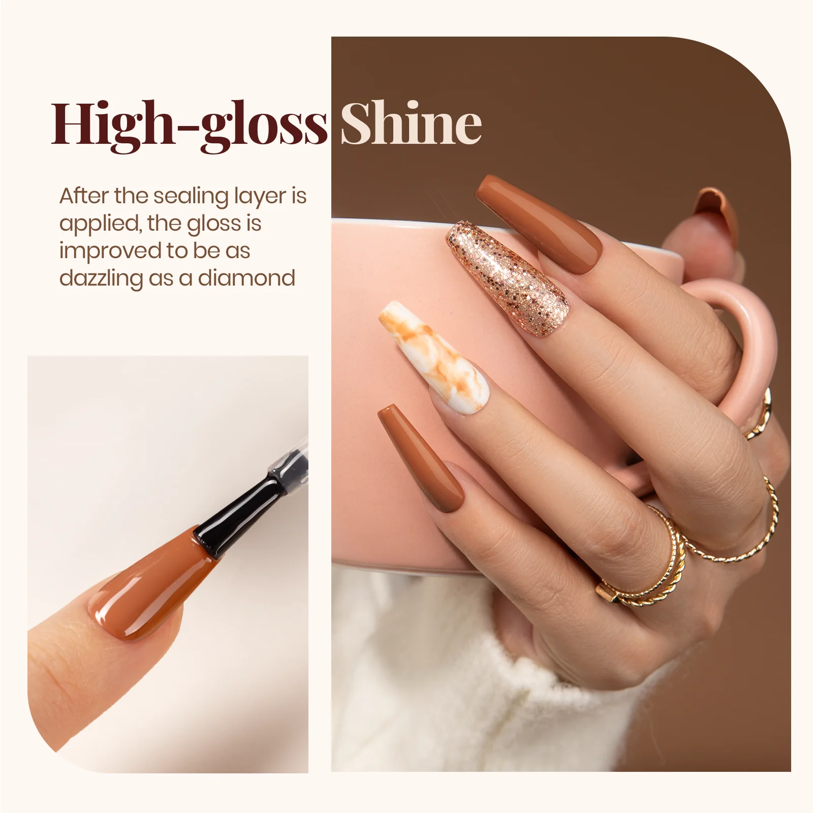 BASE TOP MATTE | Top Coat and Gel Base Coat | 7.5ML Each - Image 5
