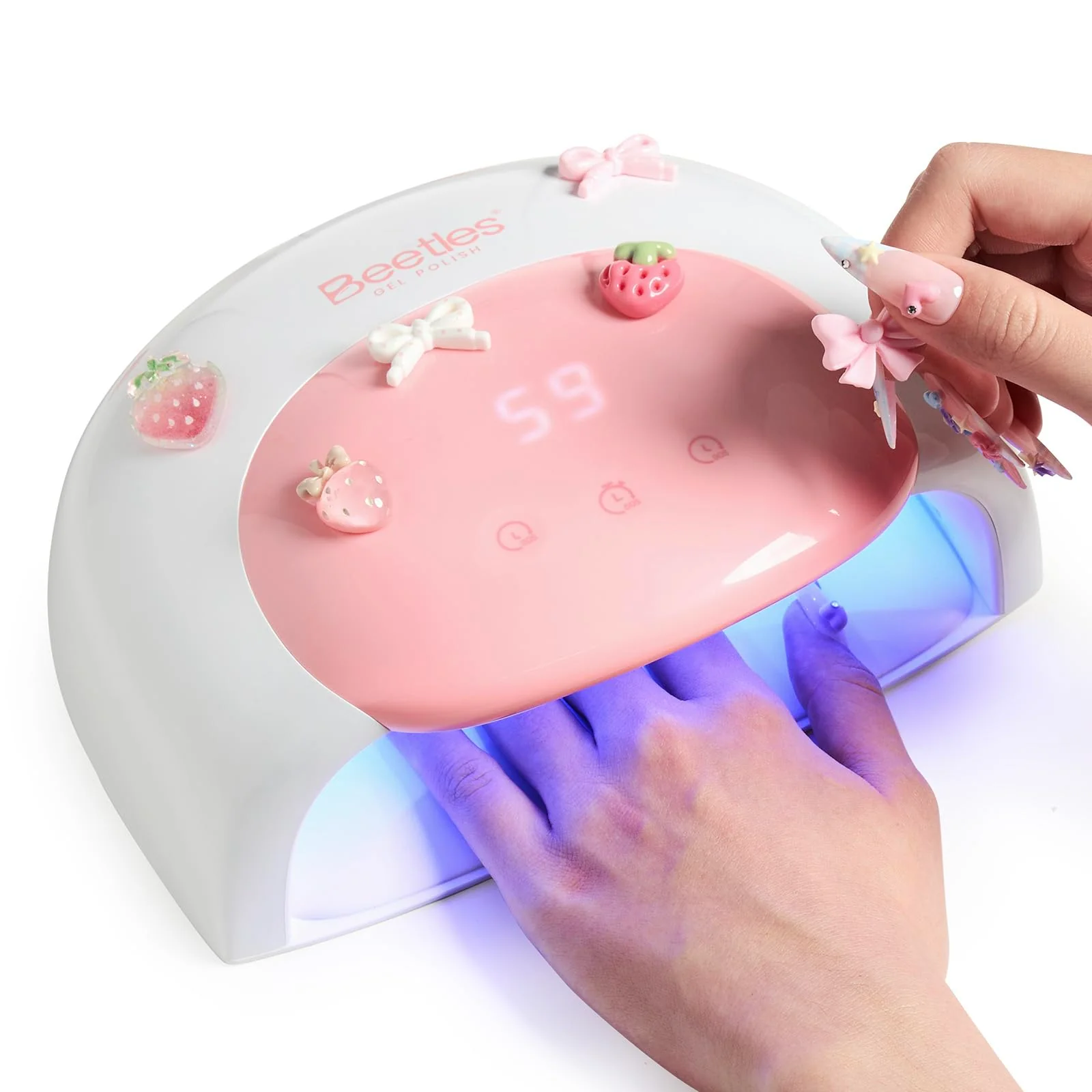 Beetles UV LED Nail Lamp - Candy White Nail Light with 3 Timer 30/60/90s - Image 3
