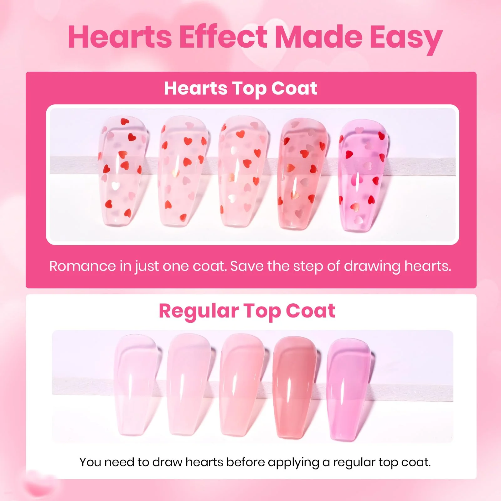 Beetles Rubber Base & Hearts Top Coat Set - Heart Flutter︱2026 Valentine's Day Limited Edition - Image 6