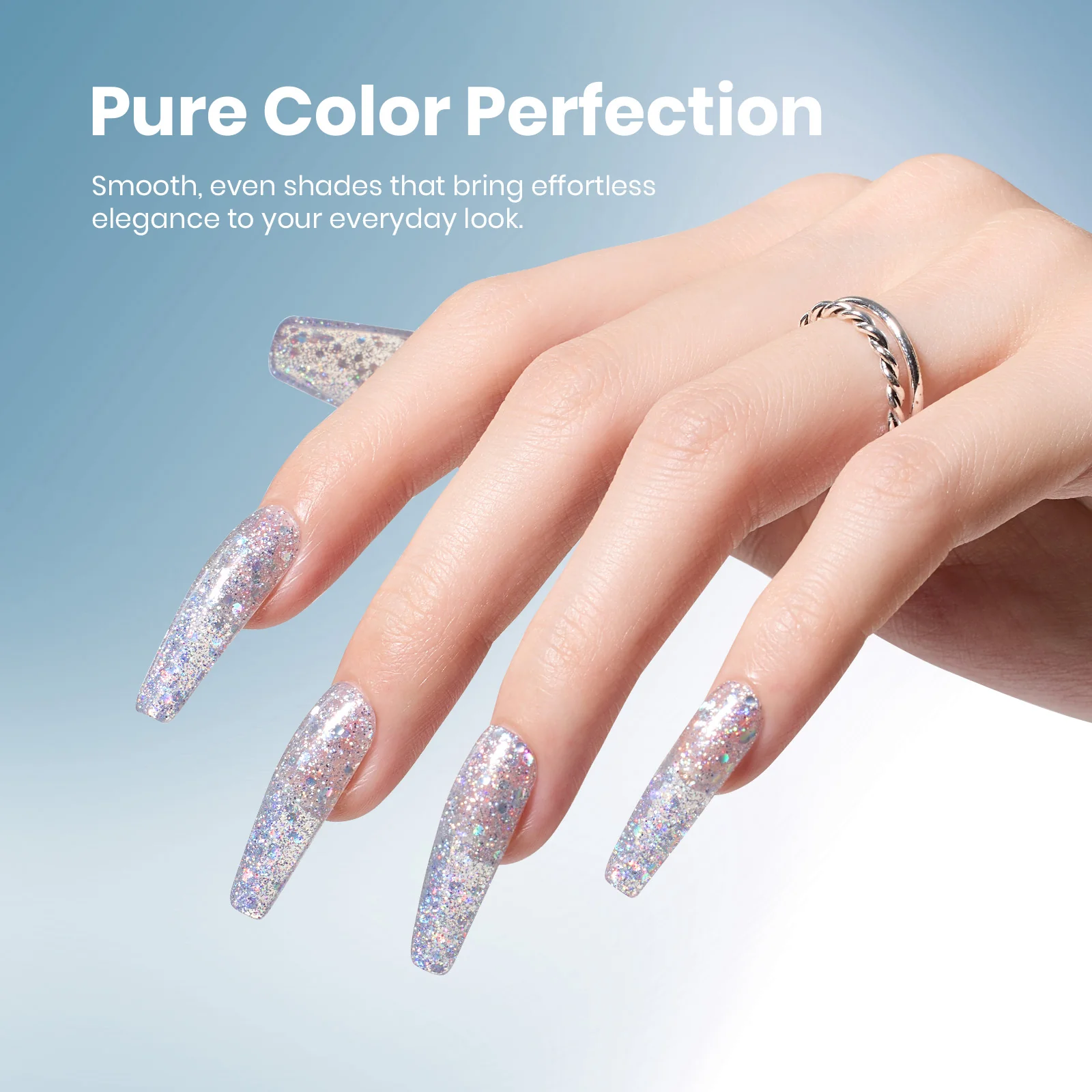 Beetles Stay Shining Gel Polish Holographic Stardust - 15ml of Magic Spark - Image 3