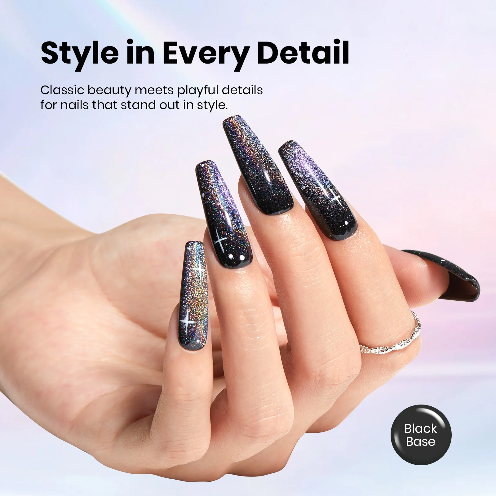 Beetles Stay Shining Gel Polish Iridescent Cloud Mirror - 15ml of Reflect & Shine - Image 4