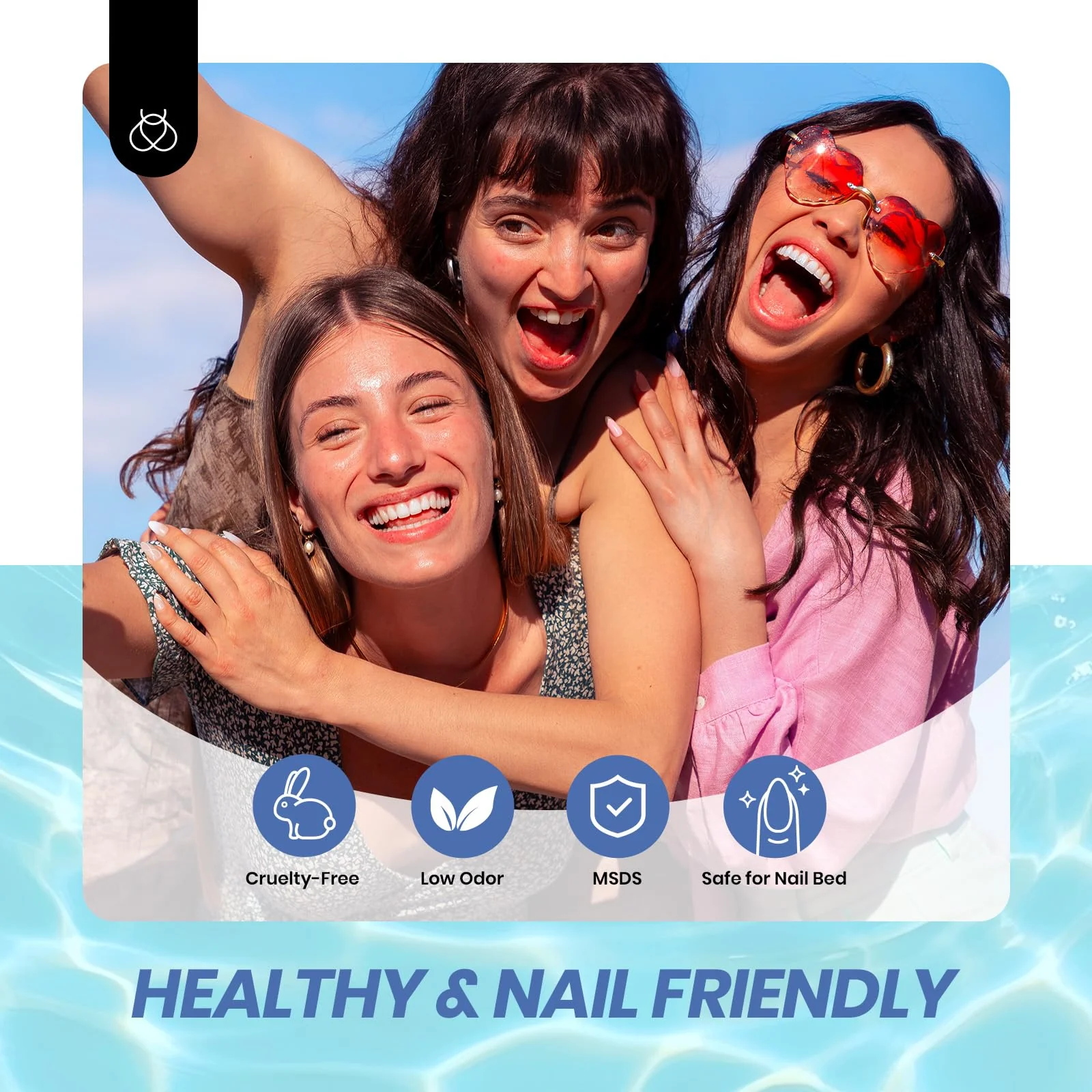 Bubble Splash - 6 Colors Nails  Blue Jelly Gel Polish Summer Nails Set - Image 7