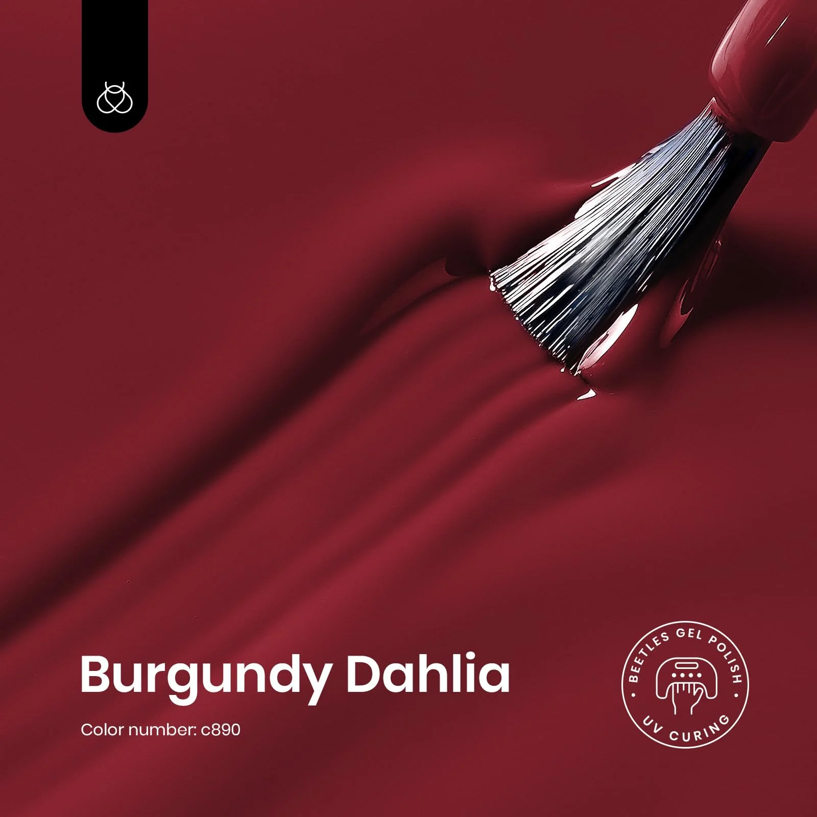 Burgundy Dahlia #c890 |15ml Gel Polish - Image 3