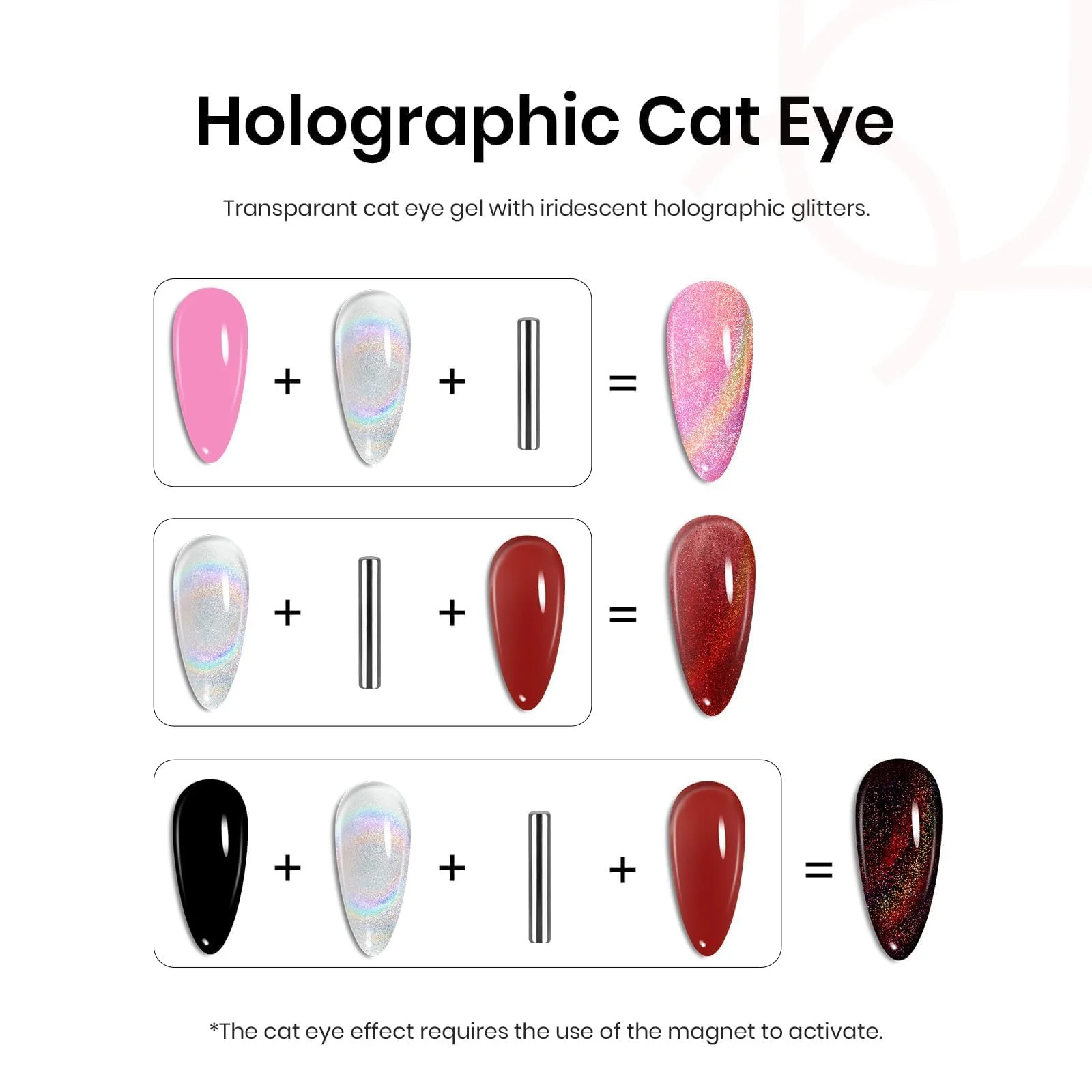 Rainbow Holographic Cat Eye-15ml - Image 3