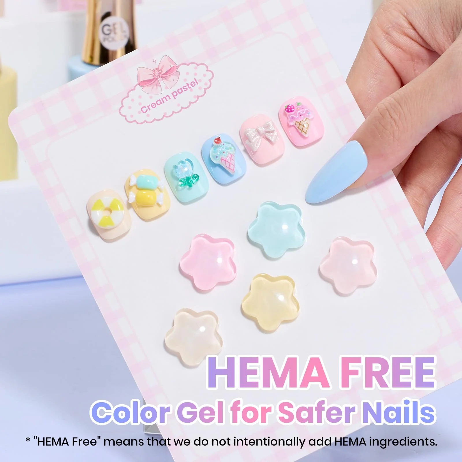Cream Patels 6 Colors Beetles Hema Free Summer Nails Gel Polish Set 15ML - Image 6