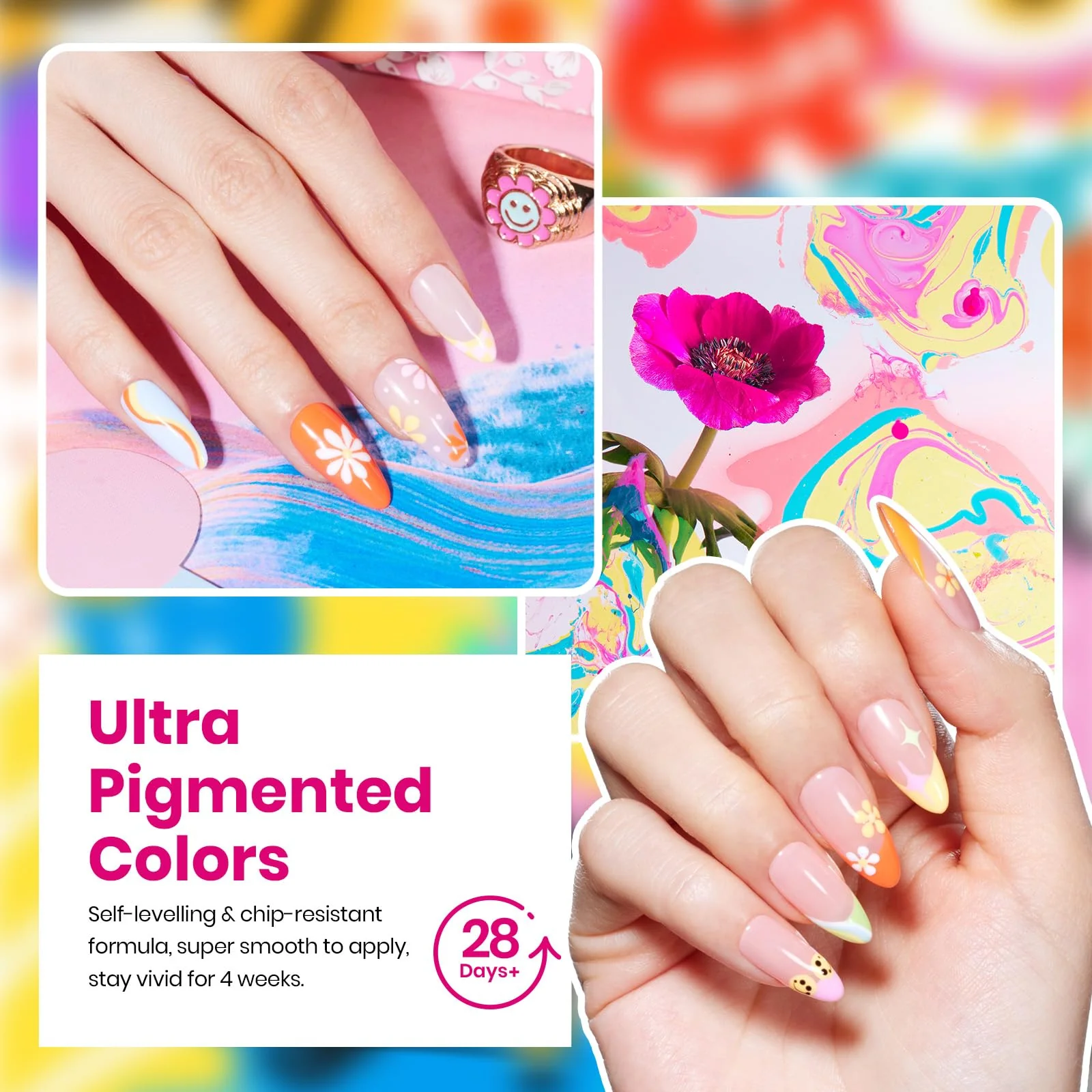 Beetles Pastel Gel Nail Polish | Doodle Dreams 25 Colors Summer Nails with Base Top Coat - Image 3