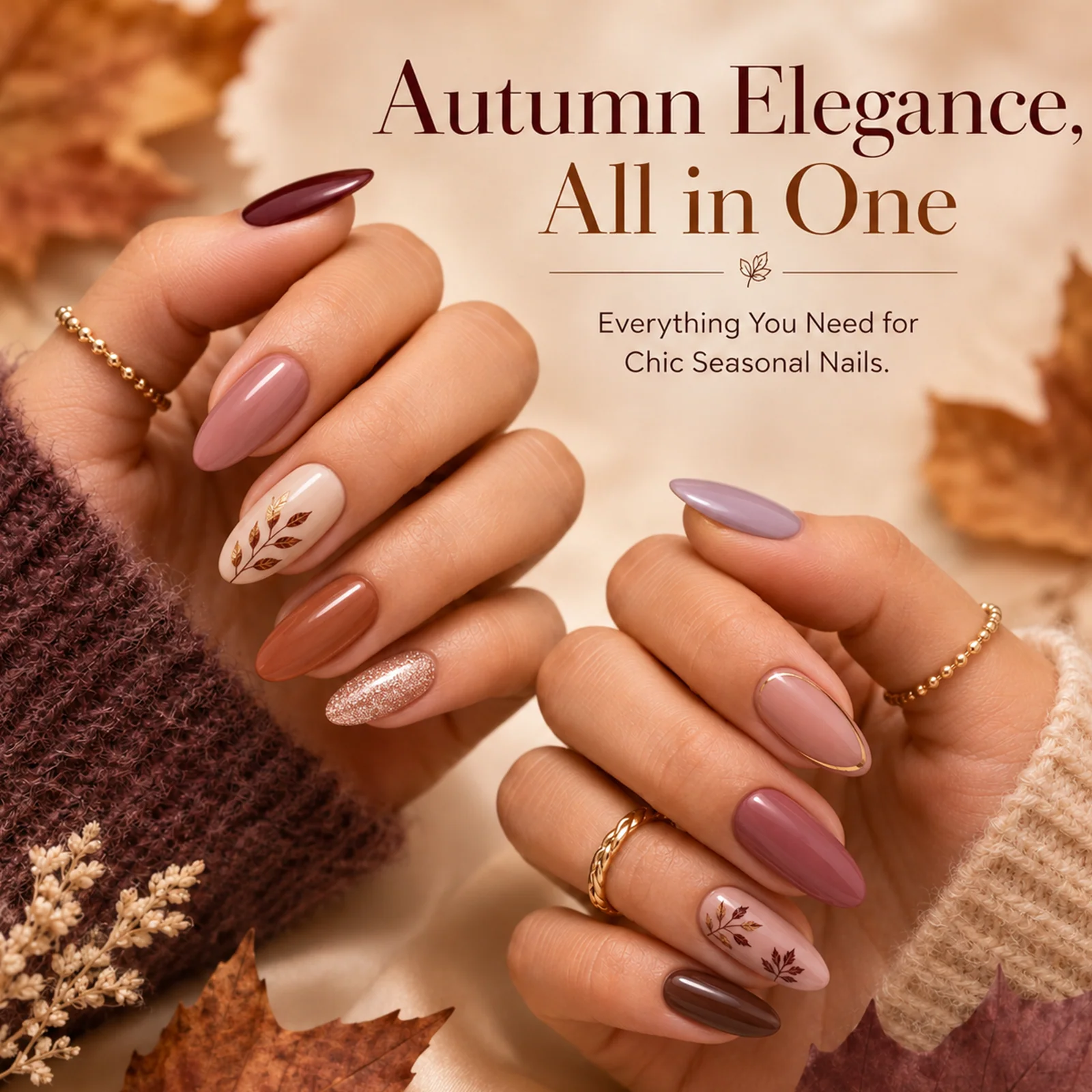 (Each 15ml) Autumn Afterglow - Beetles 24 Colors Autumn Winter Nails Gel Polish Set With Display Color Card - Image 5