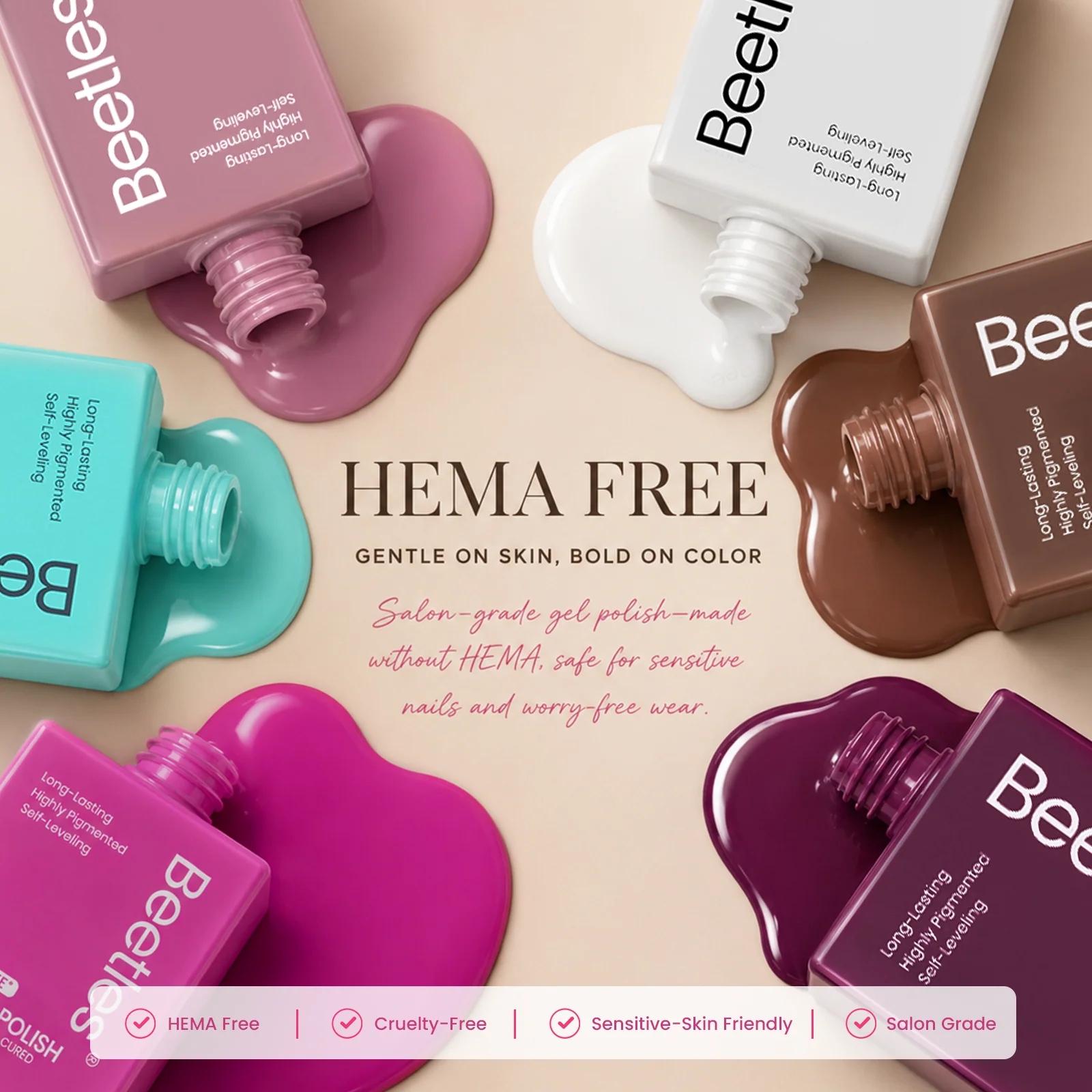 (Each 15ml) Winter Bloom- Beetles 30 Colors HEMA Free Gel Polish Set Autumn Winter Nails - Image 2