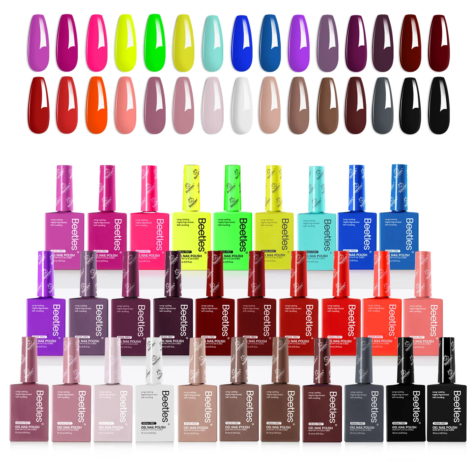 (Each 15ml) Winter Bloom- Beetles 30 Colors HEMA Free Gel Polish Set Autumn Winter Nails - Image 5