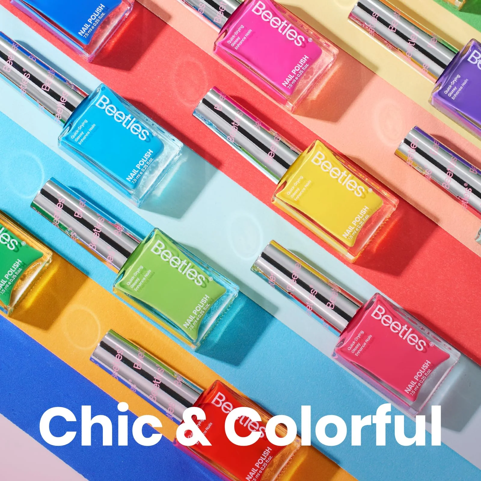 (Each $2.49) Summer Cocktails | 12 Neon Colors Air Dry Nail Polish - Image 8
