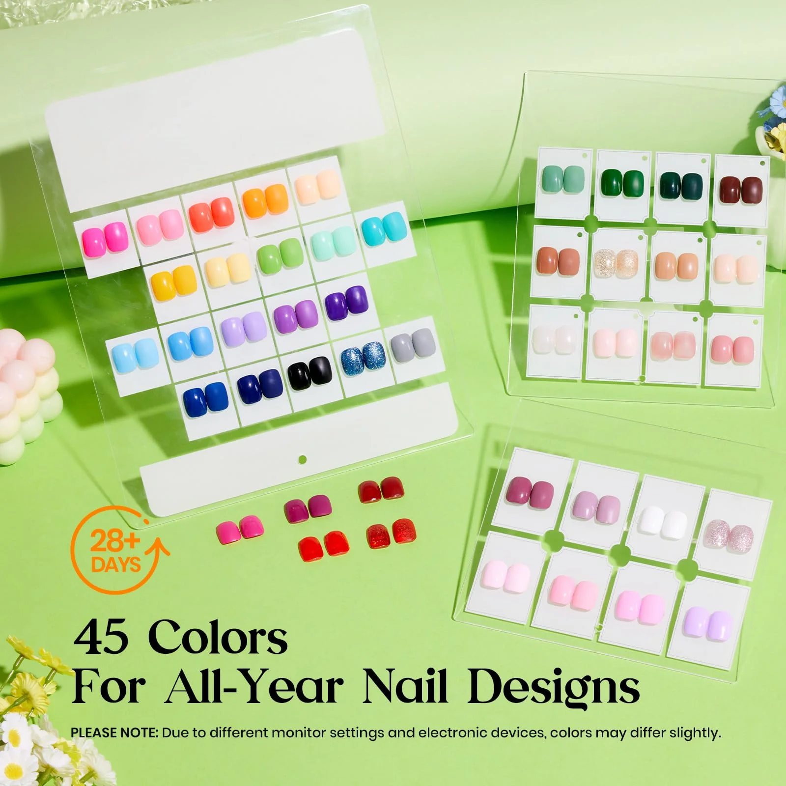 Beetles Gel Nail Starter Kit Emotional Journey 45 Colors Summer Nails Grade Colorful Bottle All-in-One Mani Kit - Image 4