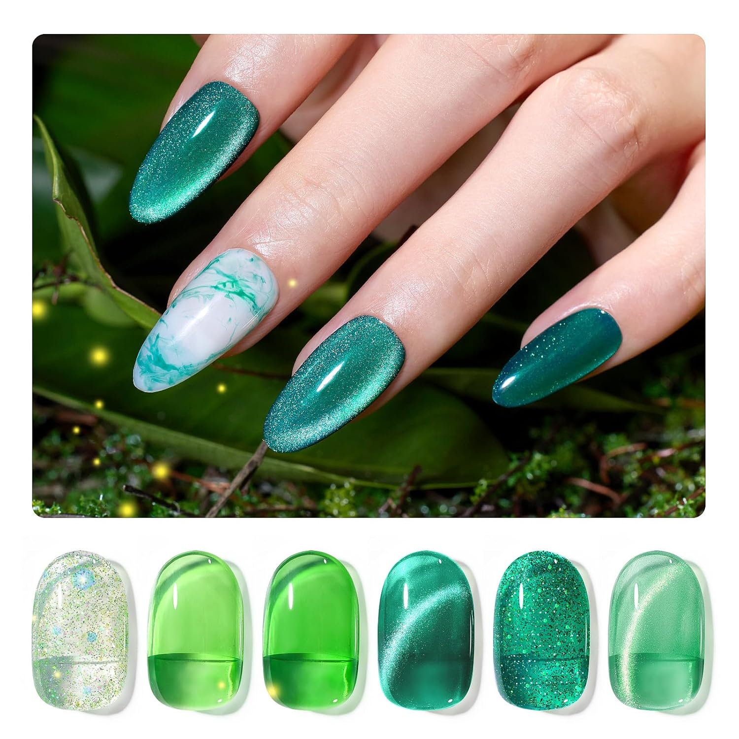 Enchanted Forest | 6 Colors Gel Polish Set Summer Nails - Image 2