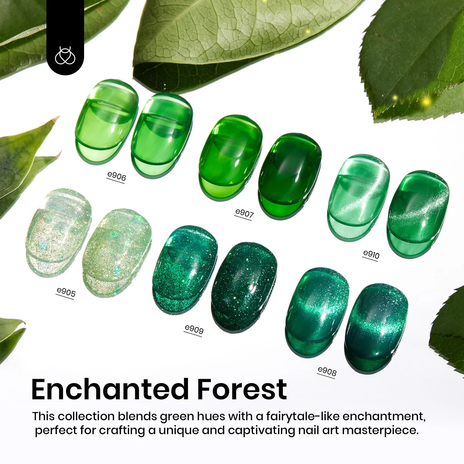 Enchanted Forest | 6 Colors Gel Polish Set Summer Nails - Image 3