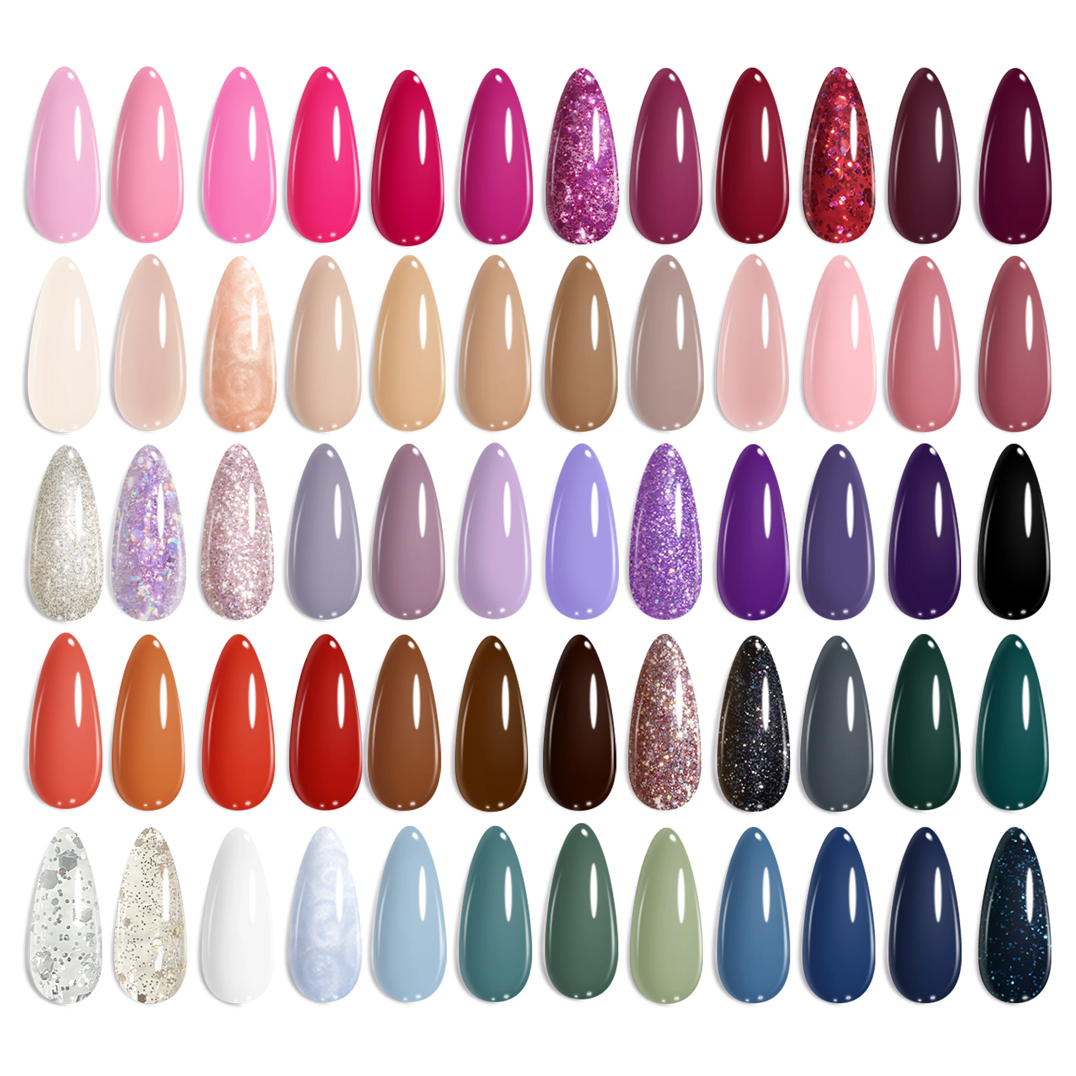 Exquisite Femininity|  Summer Nails 60 Nail Gel Polish Summer Red Blue  Femininity 69 PCS
