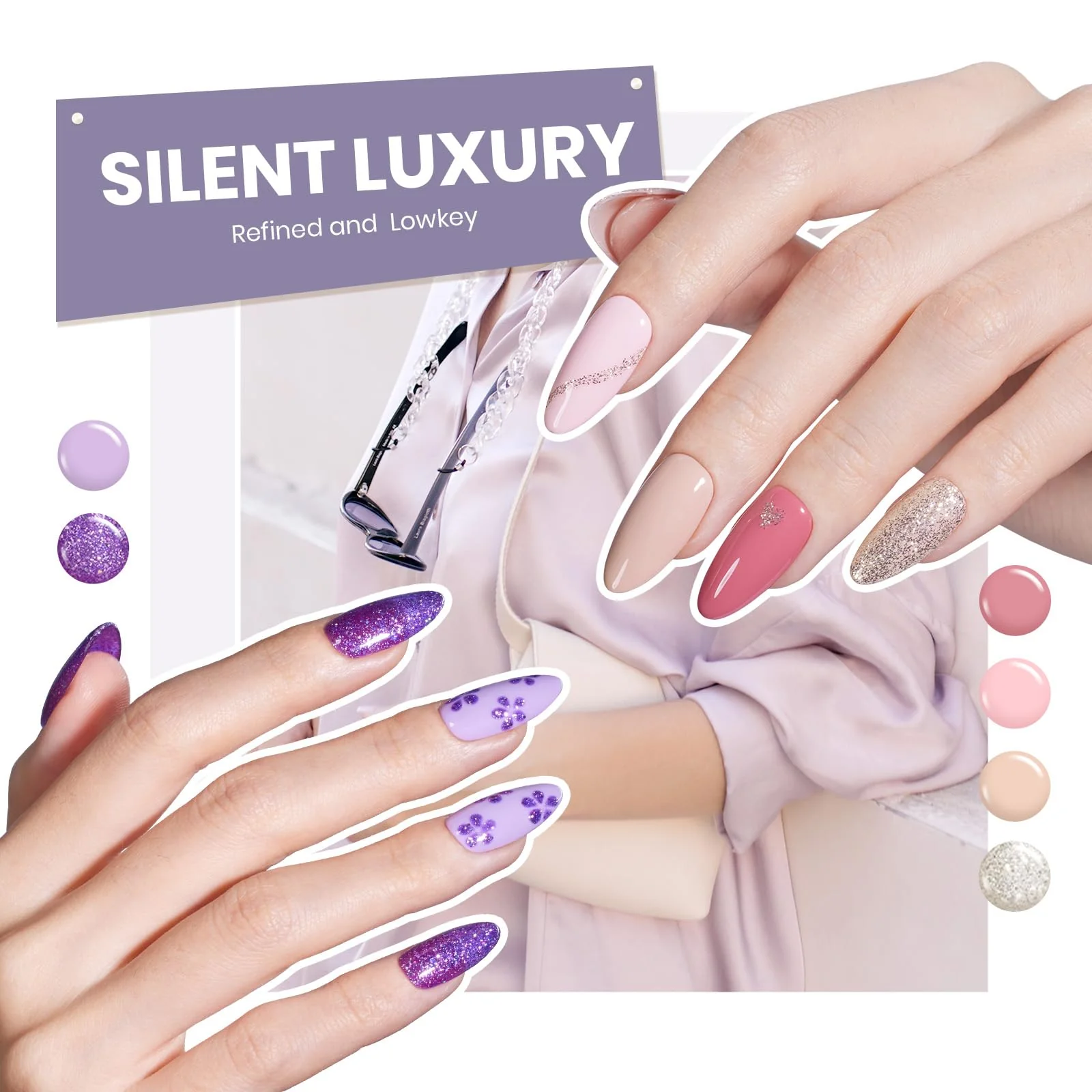 Exquisite Femininity|  Summer Nails 60 Nail Gel Polish Summer Red Blue  Femininity 69 PCS - Image 4
