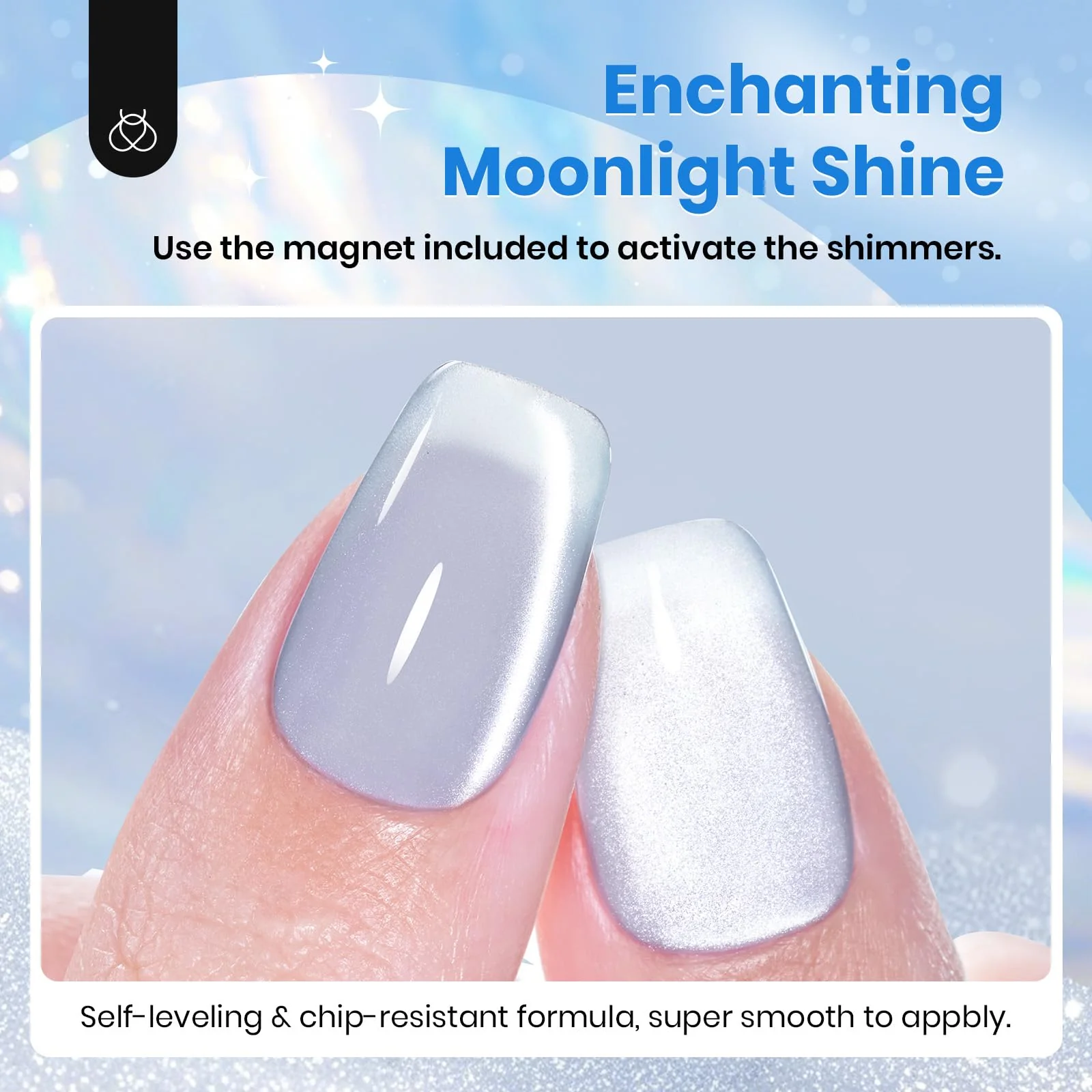 Frosted Galaxy Cat Eye Nails  |15ml Gel Polish Silver Nail Colors - Image 6