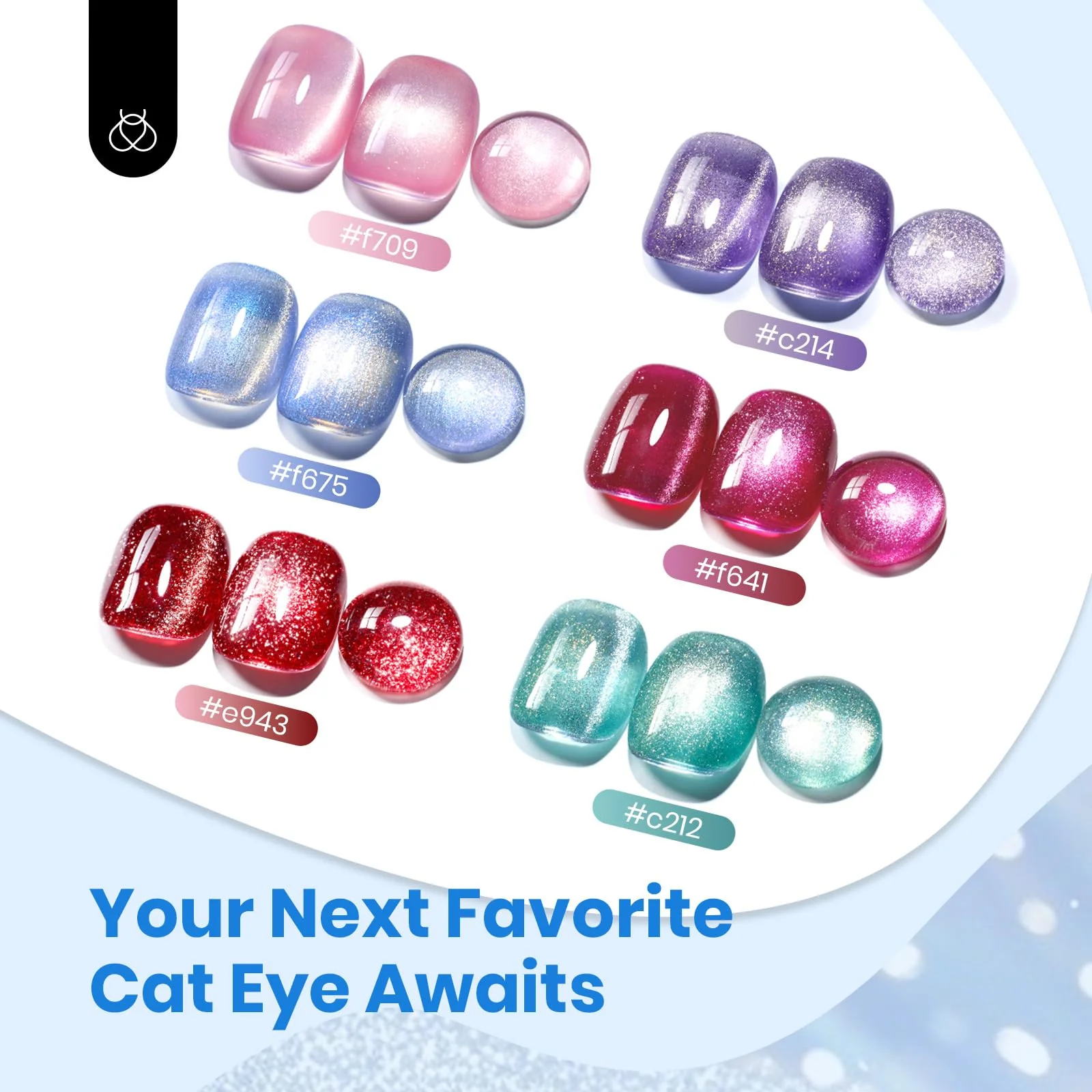 Frosted Galaxy Cat Eye Nails  |15ml Gel Polish Silver Nail Colors - Image 8