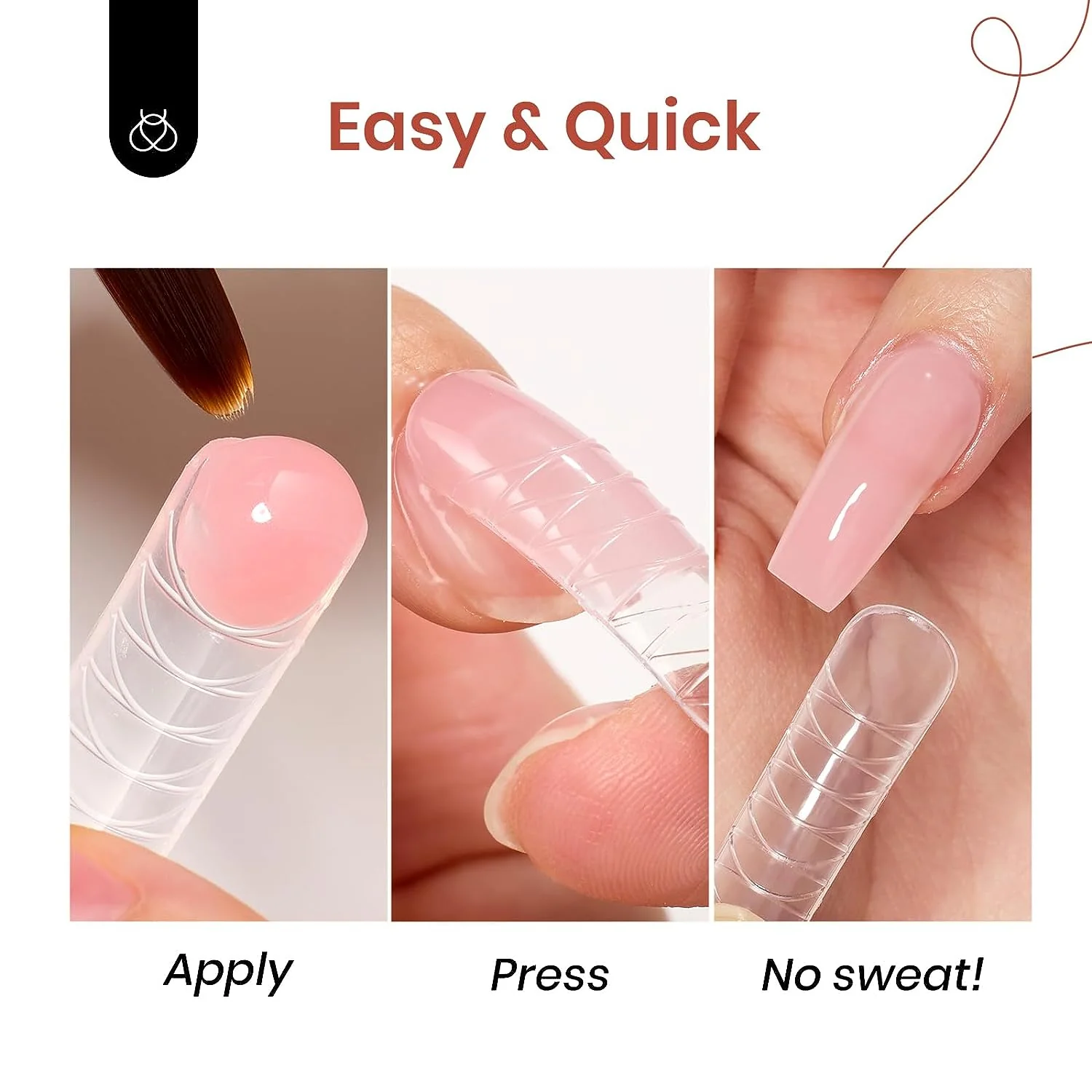 Gentle Treatment - 6 Colors Nail Extension Gel 15g with Uv Light Starter Kit - Image 4