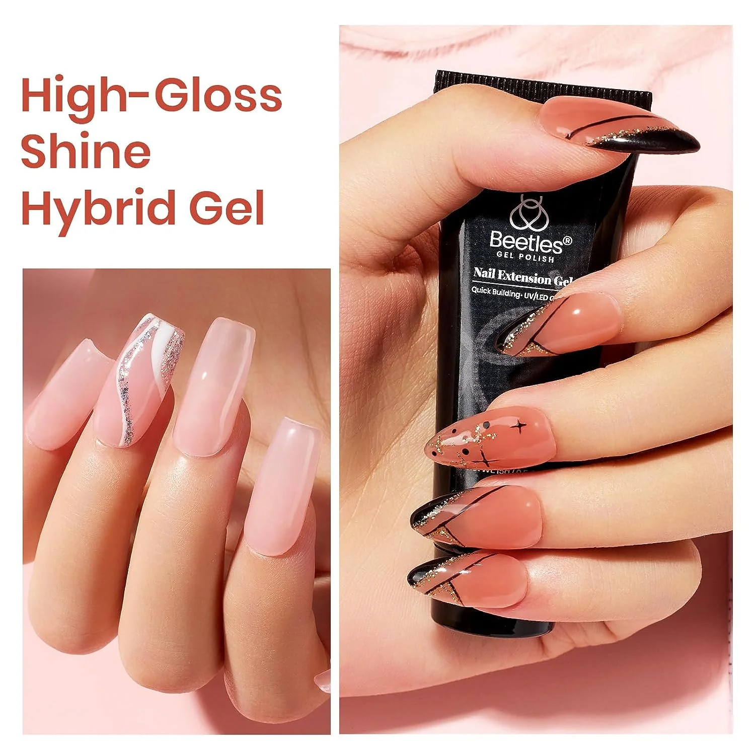 Gentle Treatment - 6 Colors Nail Extension Gel 15g with Uv Light Starter Kit - Image 6