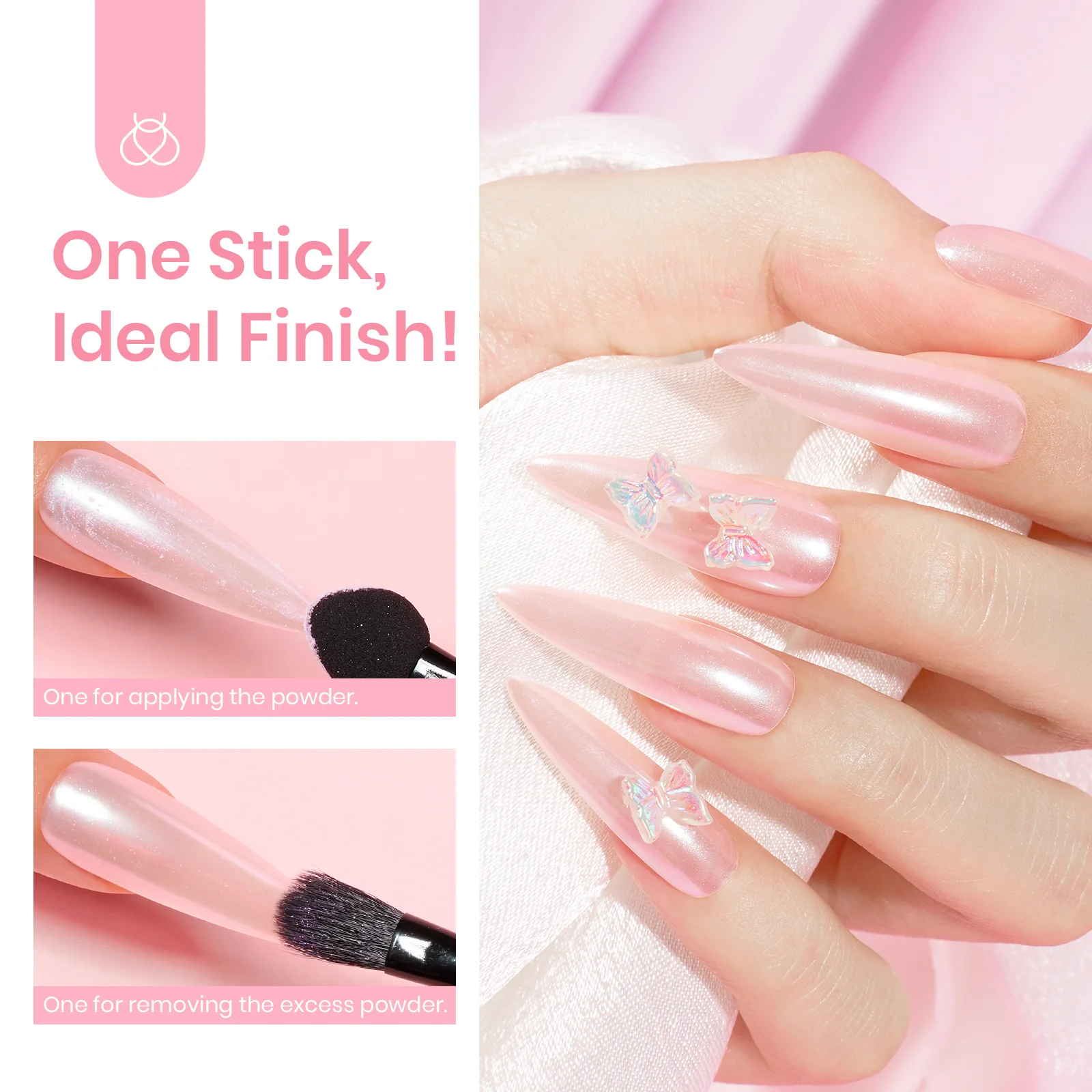 Glazed Donut Chrome Nail Powder - Image 5