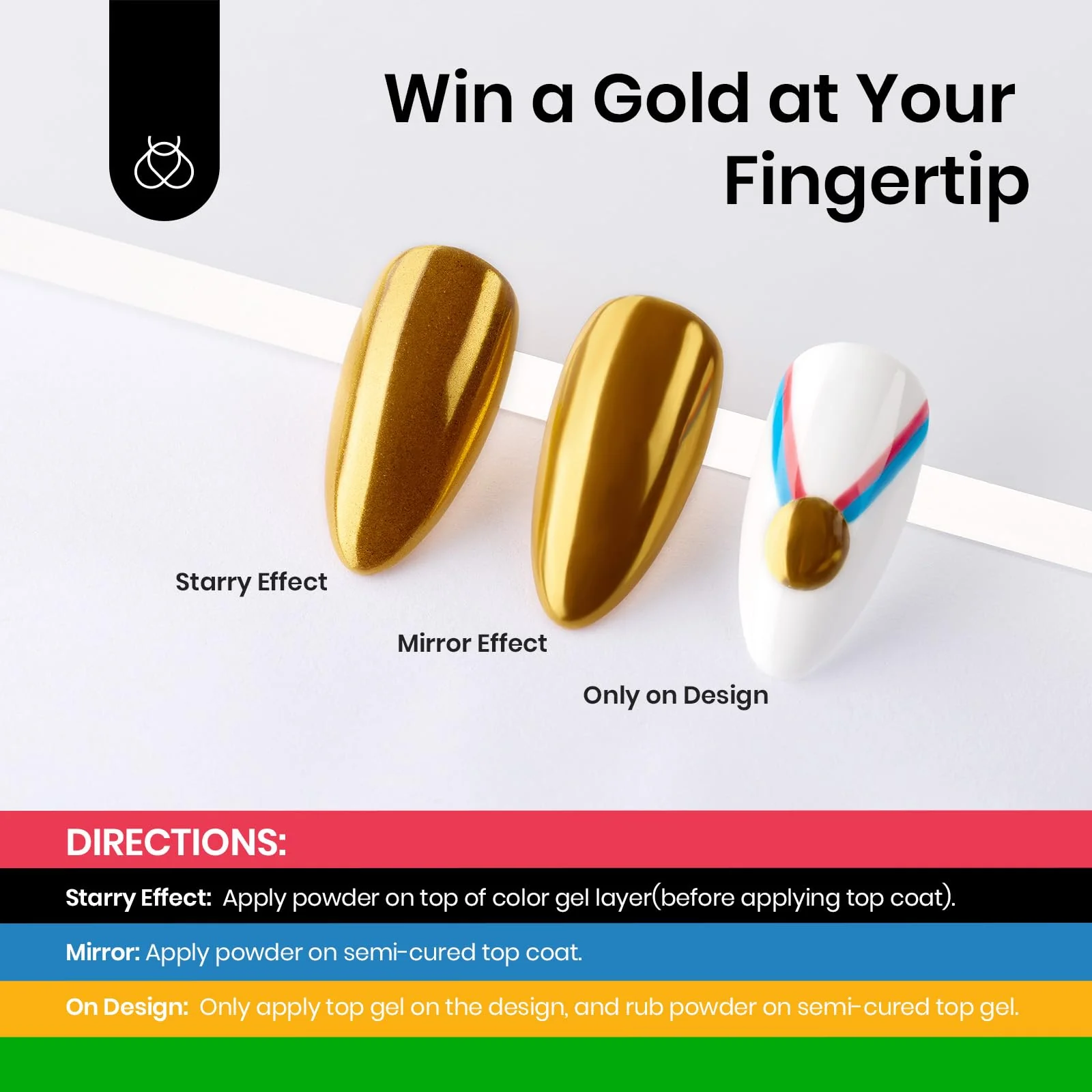 Go for Gold | 6 Colors Gel Polish Set Nails - Image 4