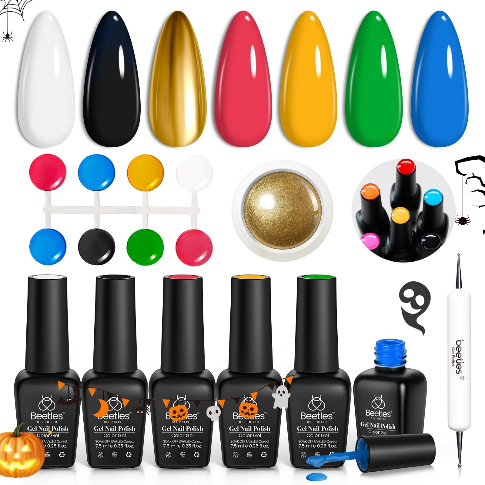 Go for Gold | 6 Colors Gel Polish Set Nails - Image 8
