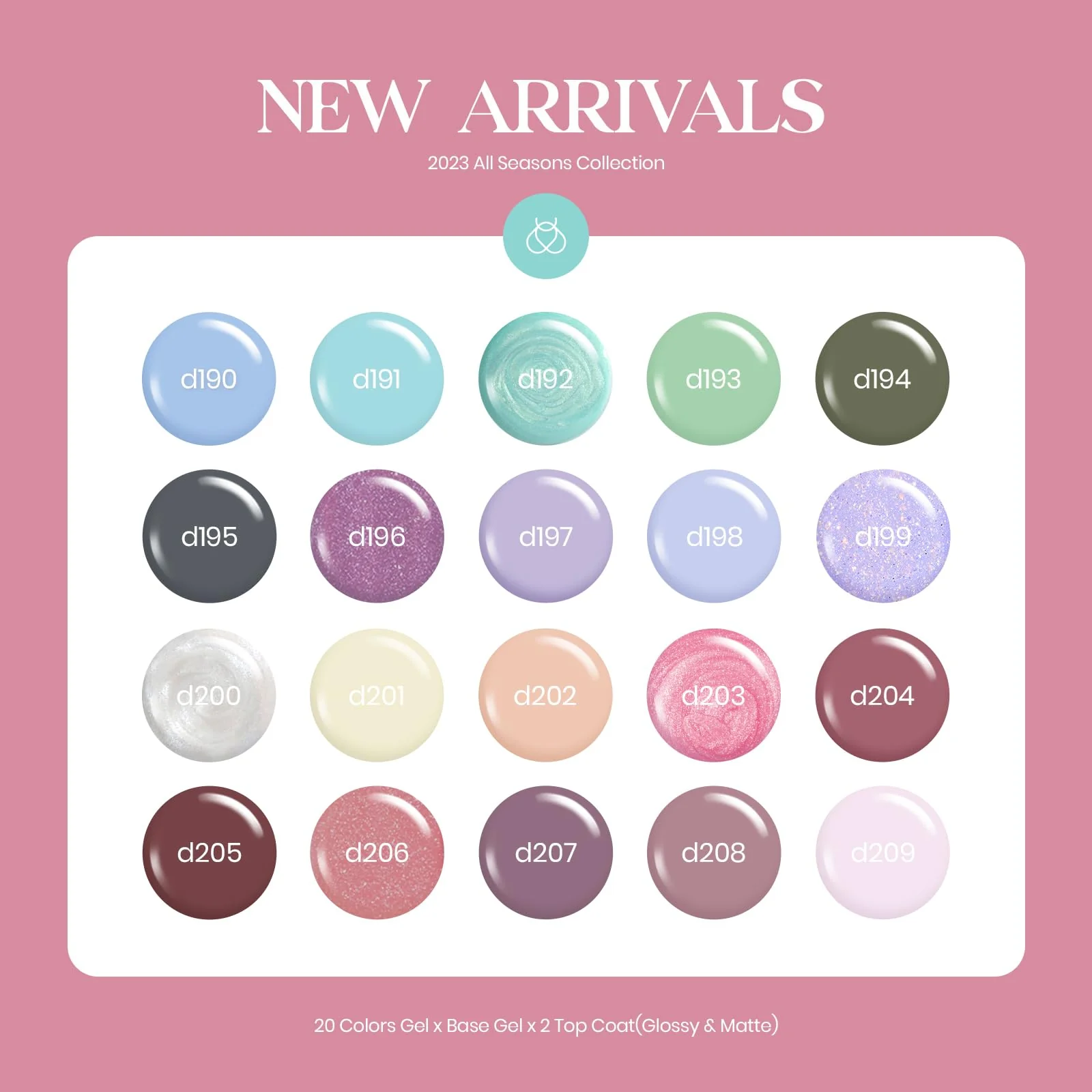 Healing Elixir -23 PCS 20 Colors Gel Nail Polish Kit - Image 2