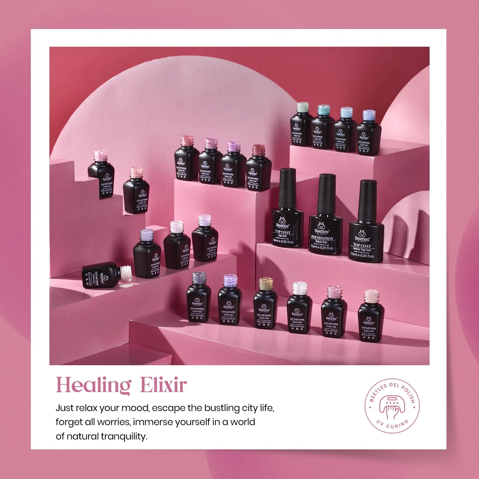 Healing Elixir -23 PCS 20 Colors Gel Nail Polish Kit - Image 3