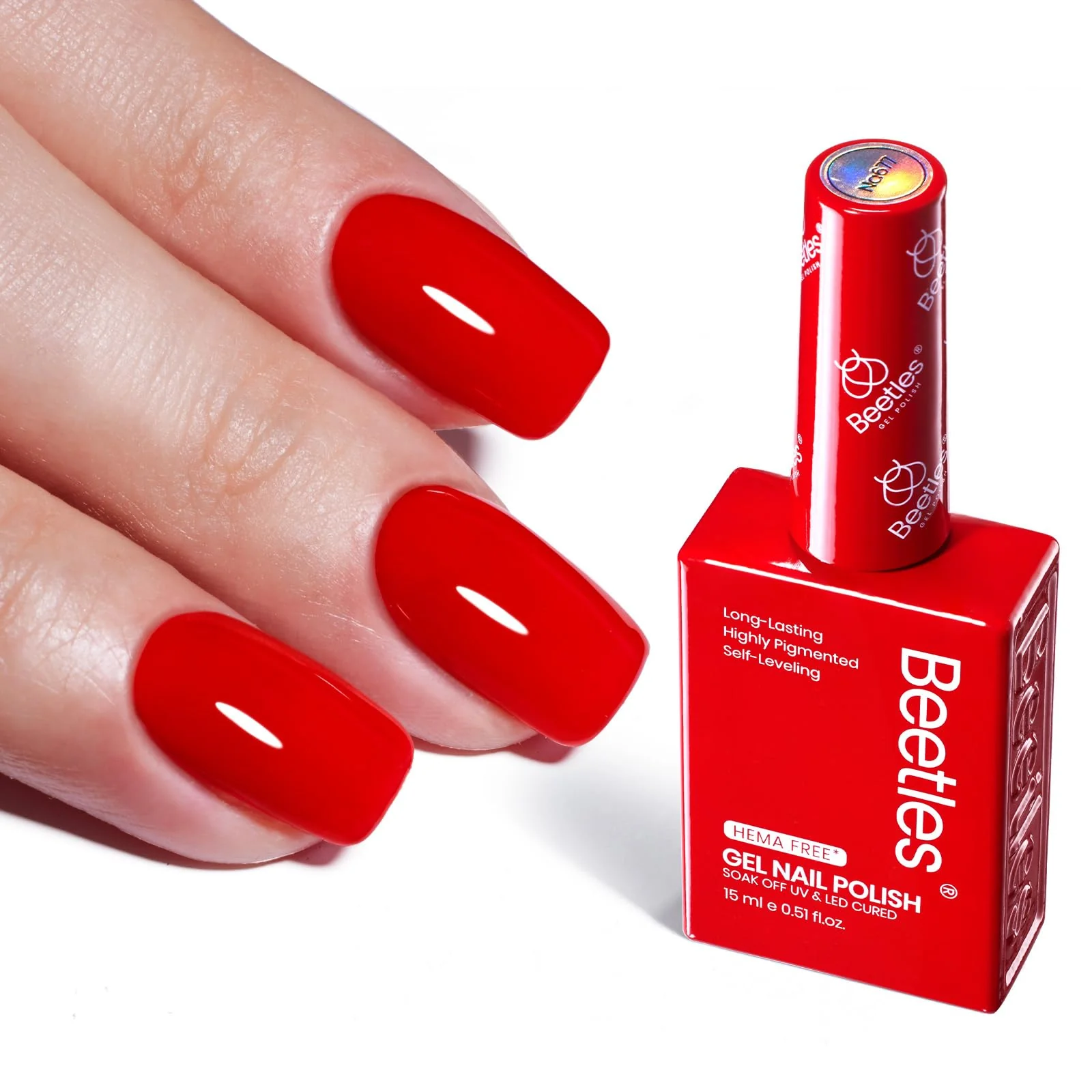 Hema - Free Crimsom Harmony  Nails - 15ML Classic Red Gel Nail Polish - Image 8