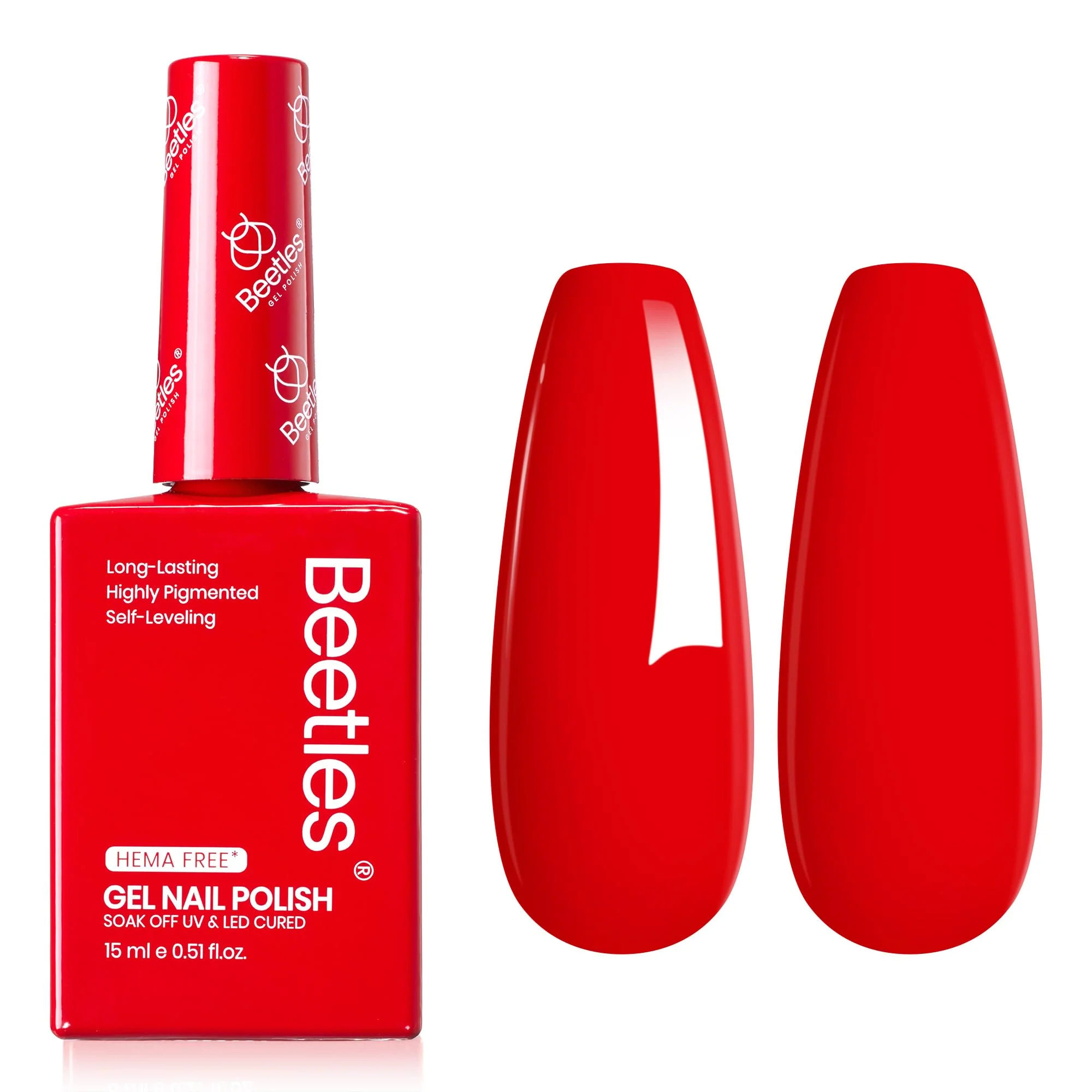 Hema - Free Crimsom Harmony  Nails - 15ML Classic Red Gel Nail Polish - Image 9