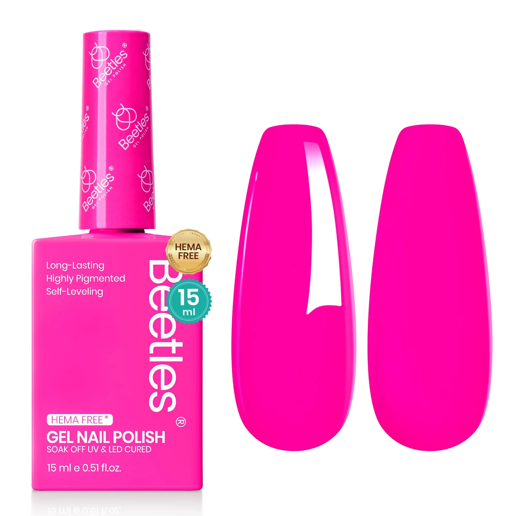 Neon Whispers-Hema-Free Upgraded Colorful Bottle Nails Packaging Gel Polish 15ml