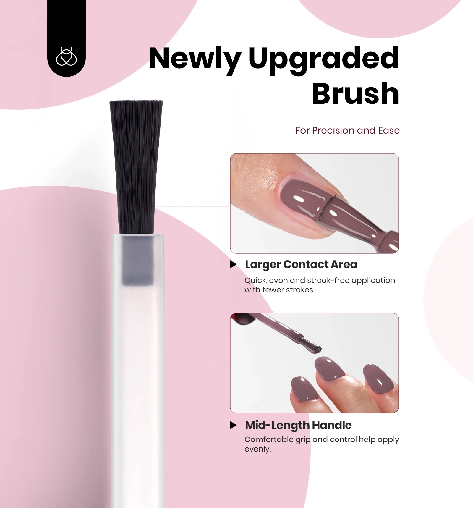 Hema Free Nude Brown Nails - Colorful Bottle 6 Color Each 15ml Pink Gel Polish - Image 5