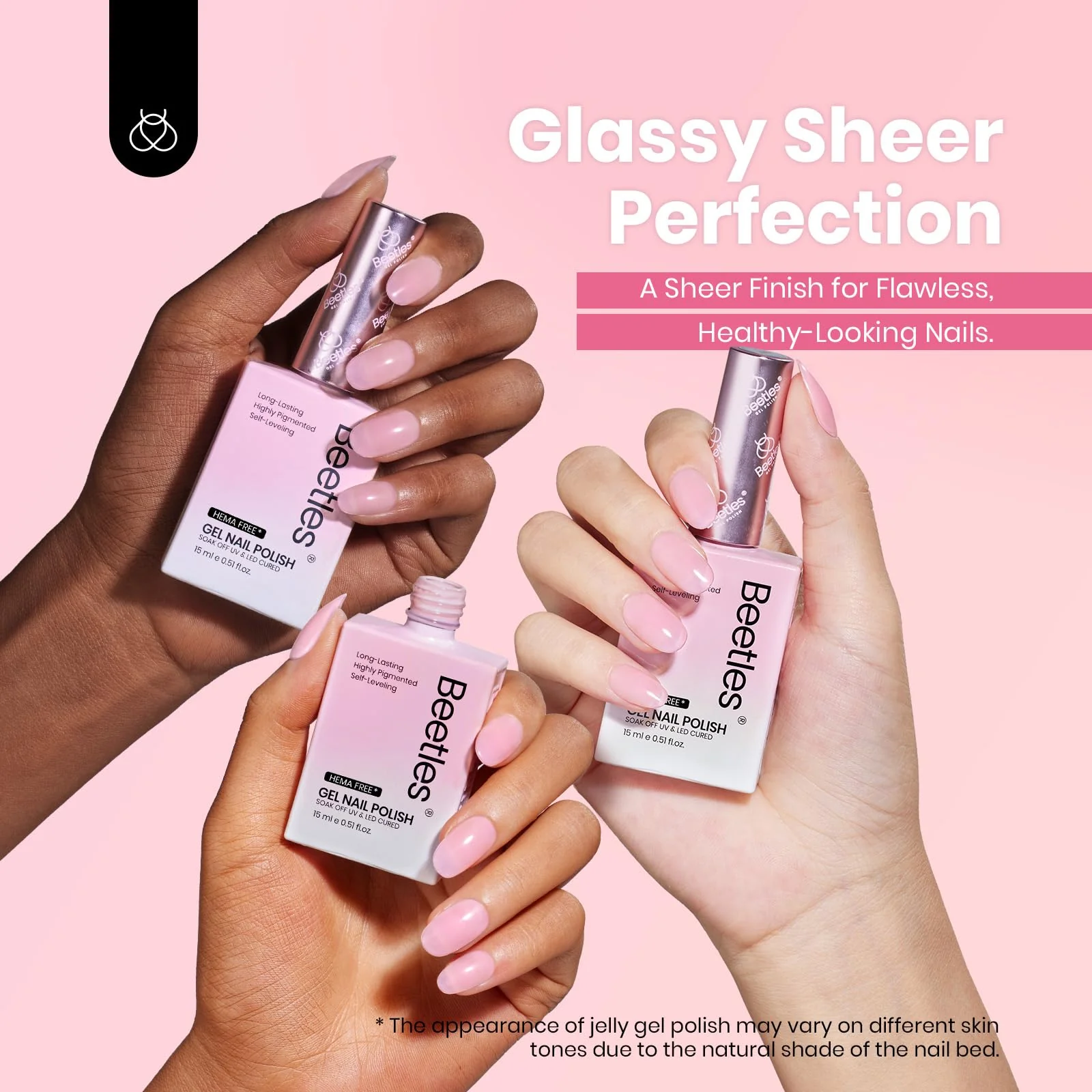 Hema-free Pink Romance | Colorful Bottle 6 Color Each 15ml Summer Nails  Gel Polish - Image 6