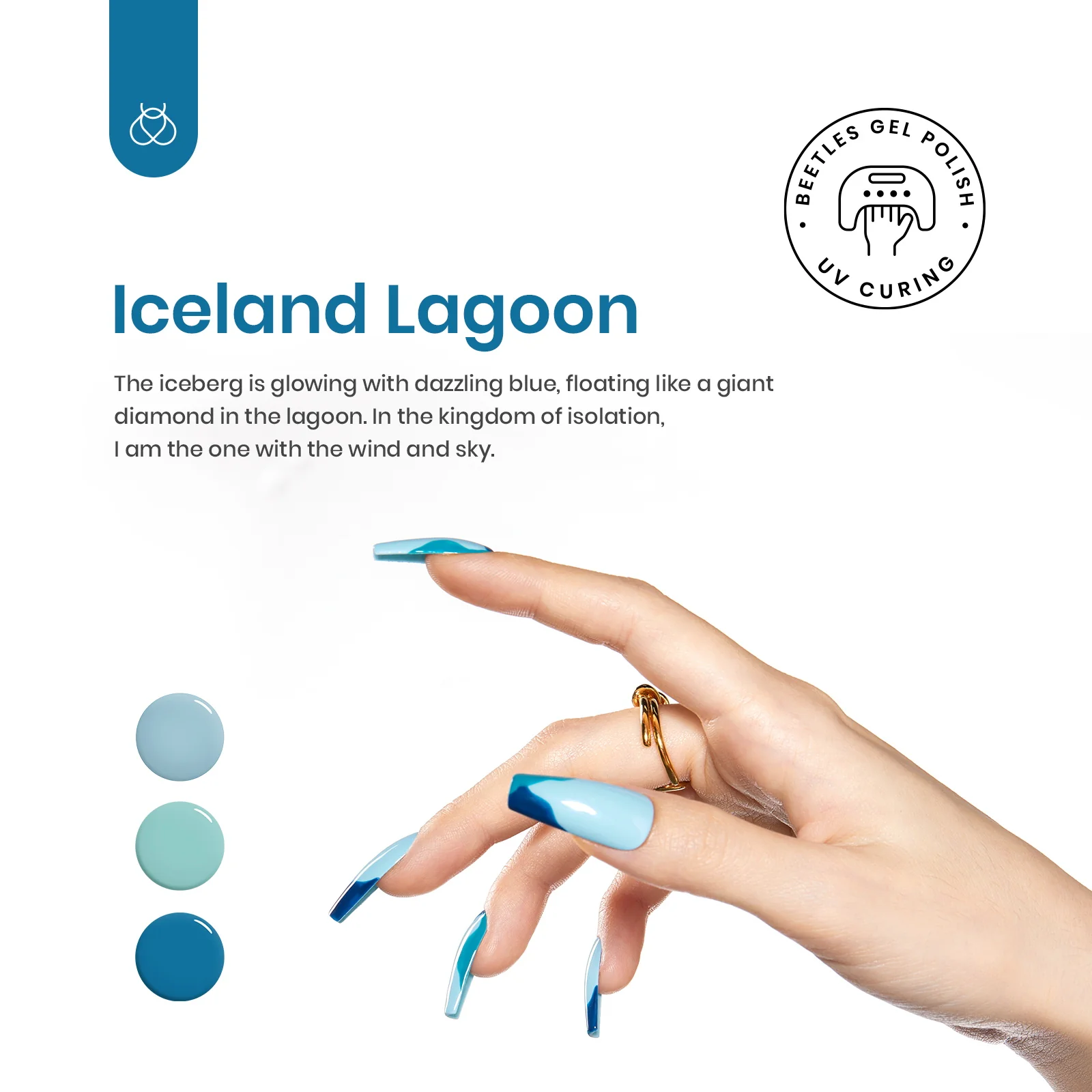 Iceland Lagoon | 6 Colors Gel Polish Set - Image 2
