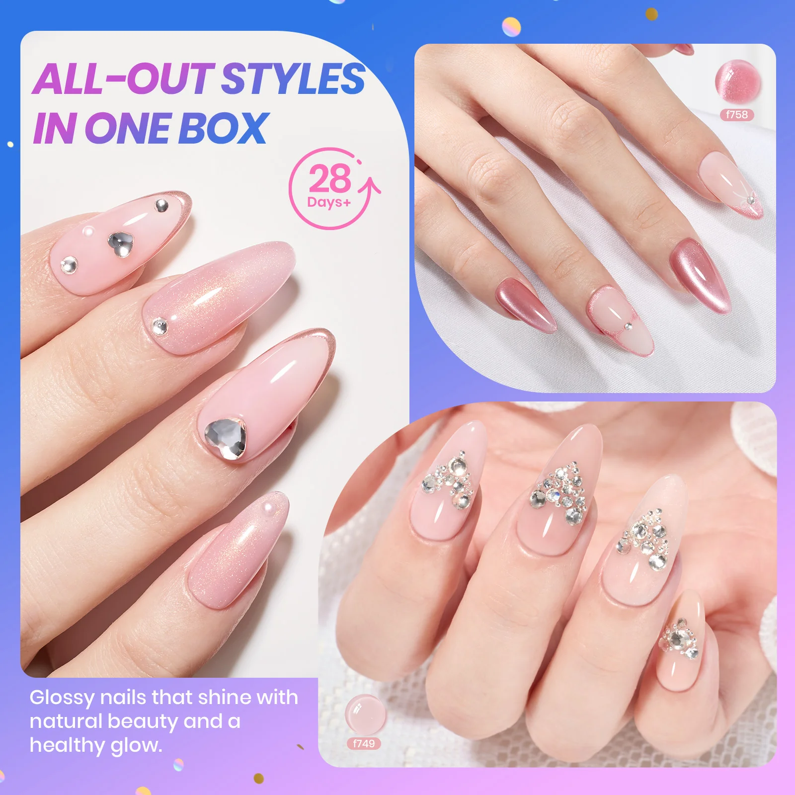 (Ideal Gift) Beetles Nude Sands DEALS BOX Nails 75PCS 20 Jelly Colors Gel Nail Polish - Image 7