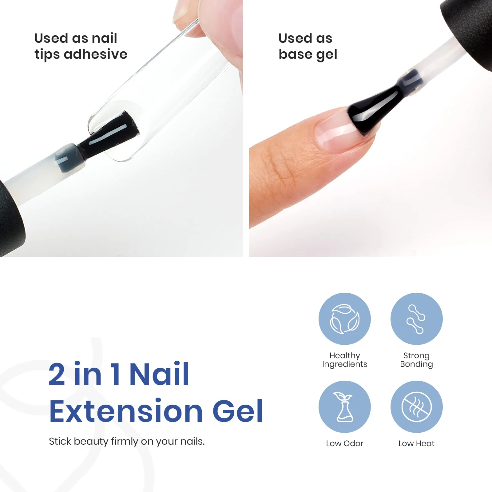 Long Square 210pcs Nail Extension Kit  #086 - Image 3