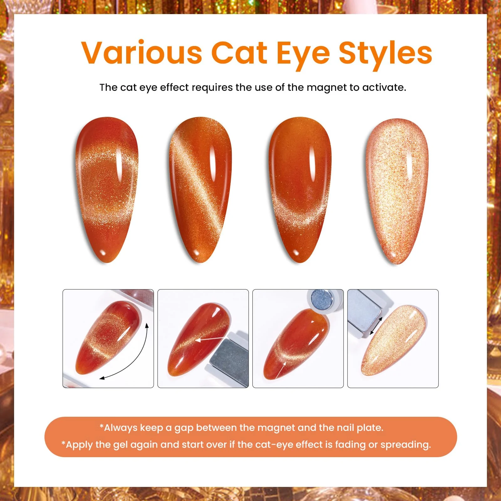 Beetles Lush Velvet Cat Eye Nails 20 Gel Colors Set - Image 6