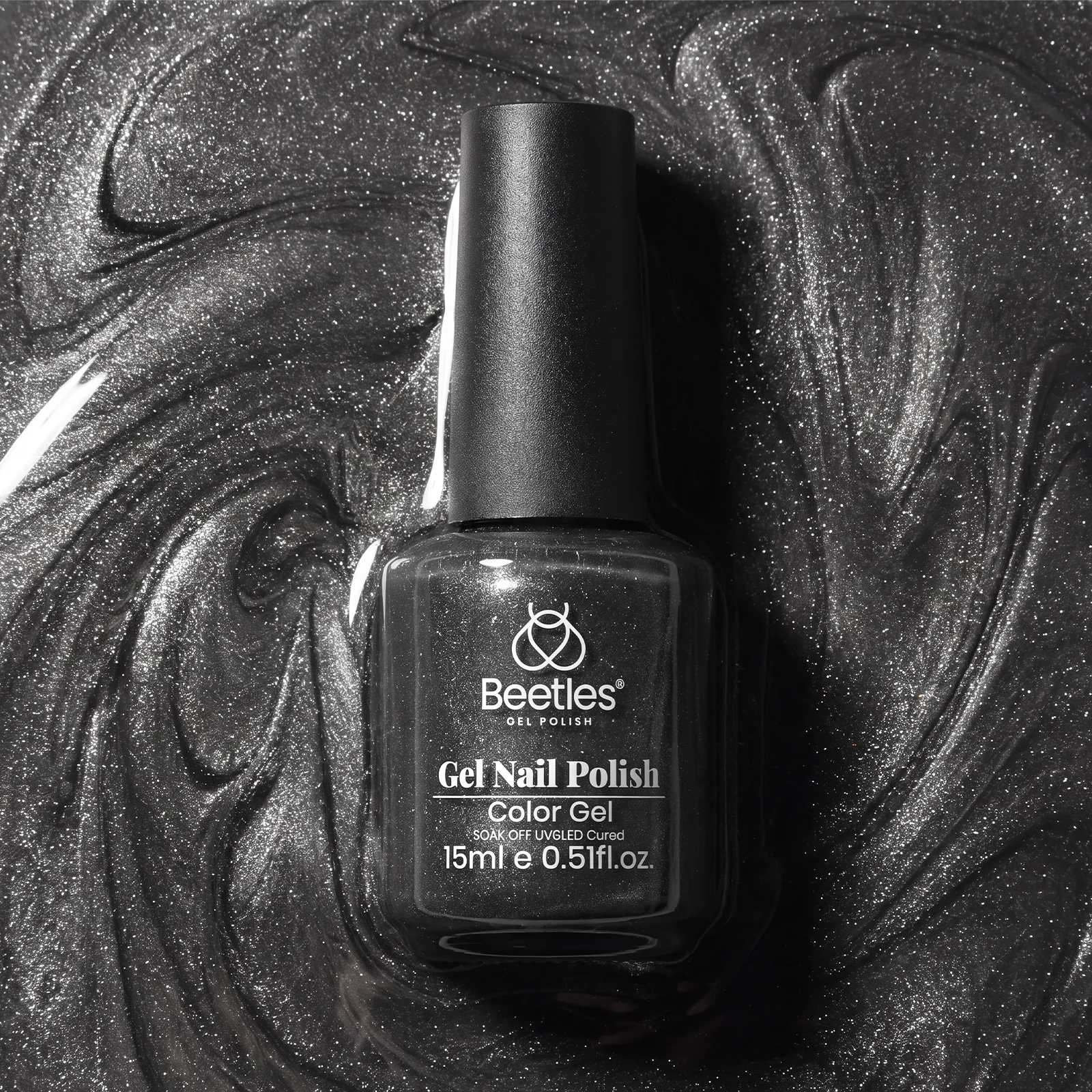 Midnight Sands Cat Eye - 15ml Gel Polish Silver Nail Colors