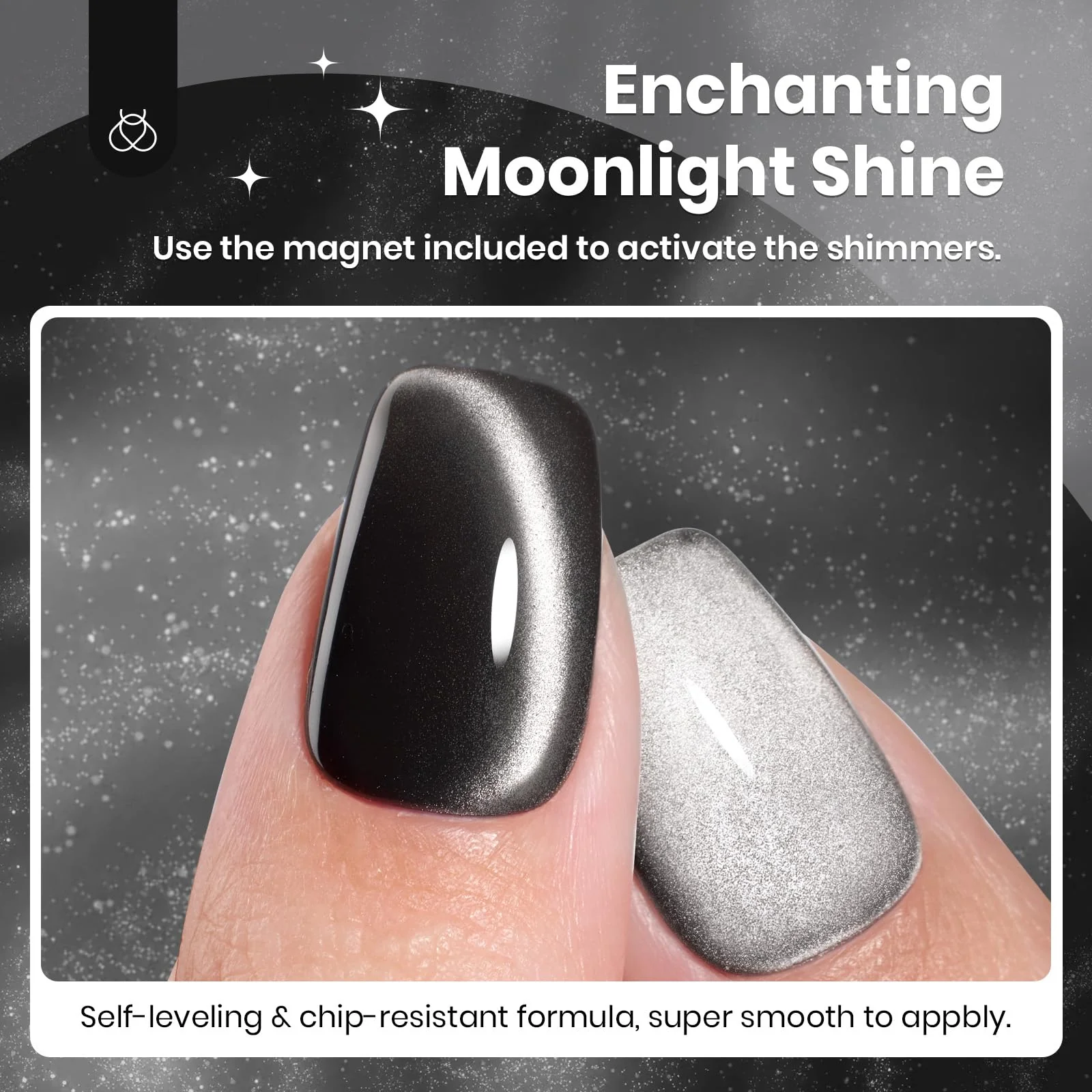 Midnight Sands Cat Eye - 15ml Gel Polish Silver Nail Colors - Image 6