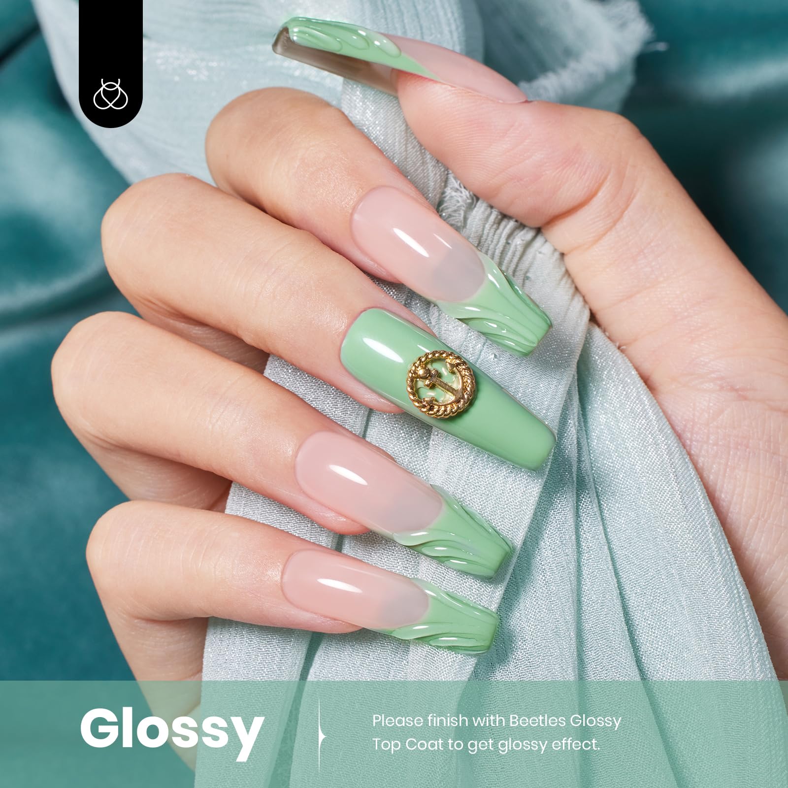 Misty Sage - Green Colorful Gel Polish 15ml - Image 3