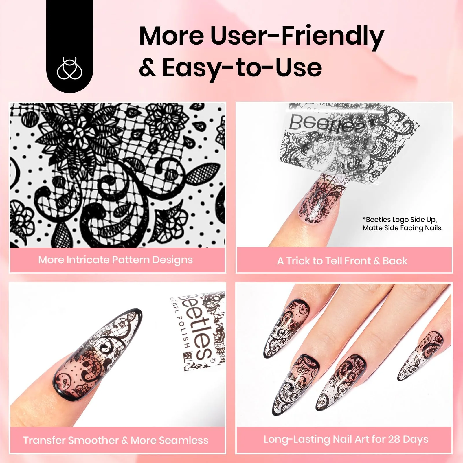 Nail Foil Glue Gel 15ML*2 With 20 Pcs Classic Stickers Nail Transfer Set - Image 4