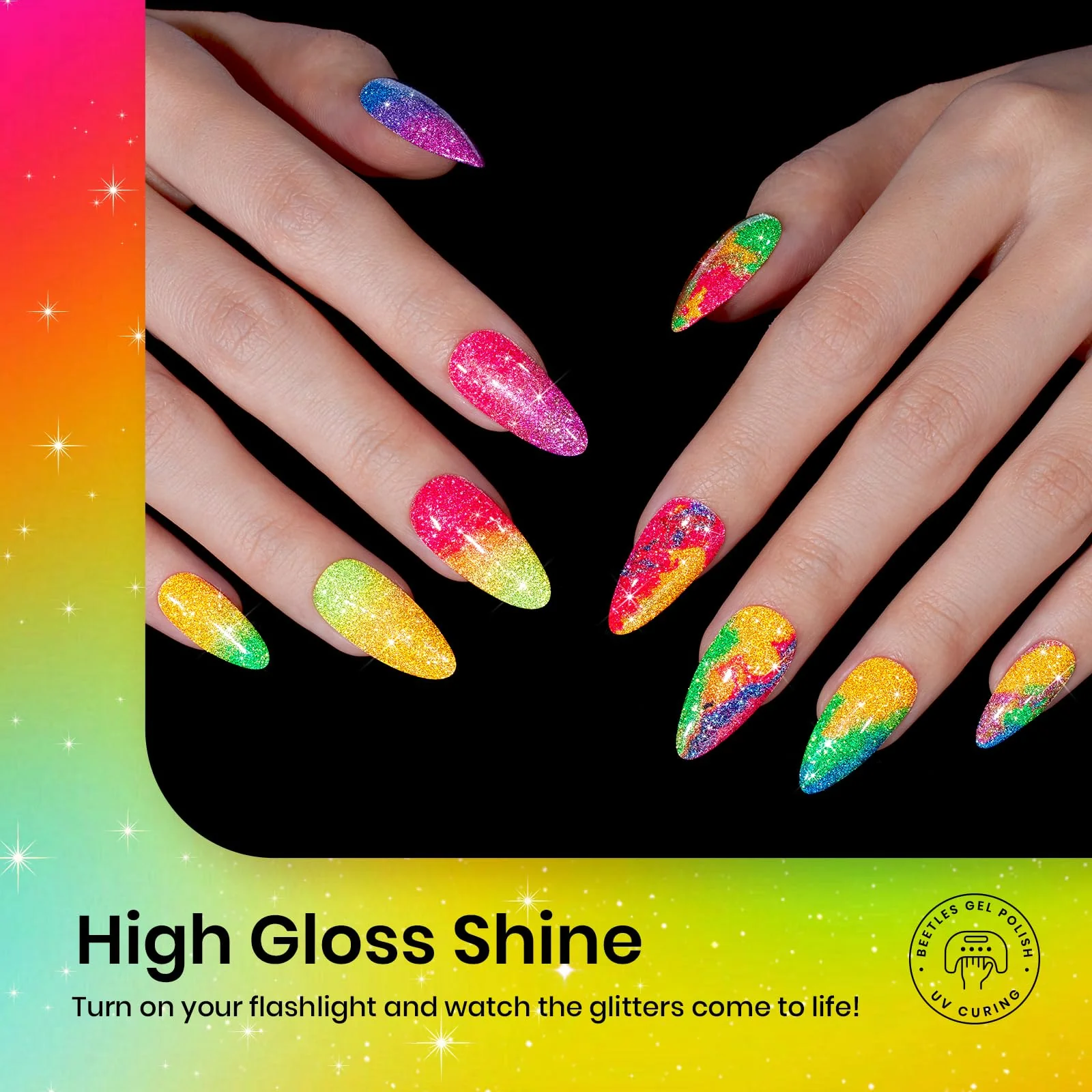 Neon Carnival | 6 Colors Gel Polish Set Summer Nails - Image 5