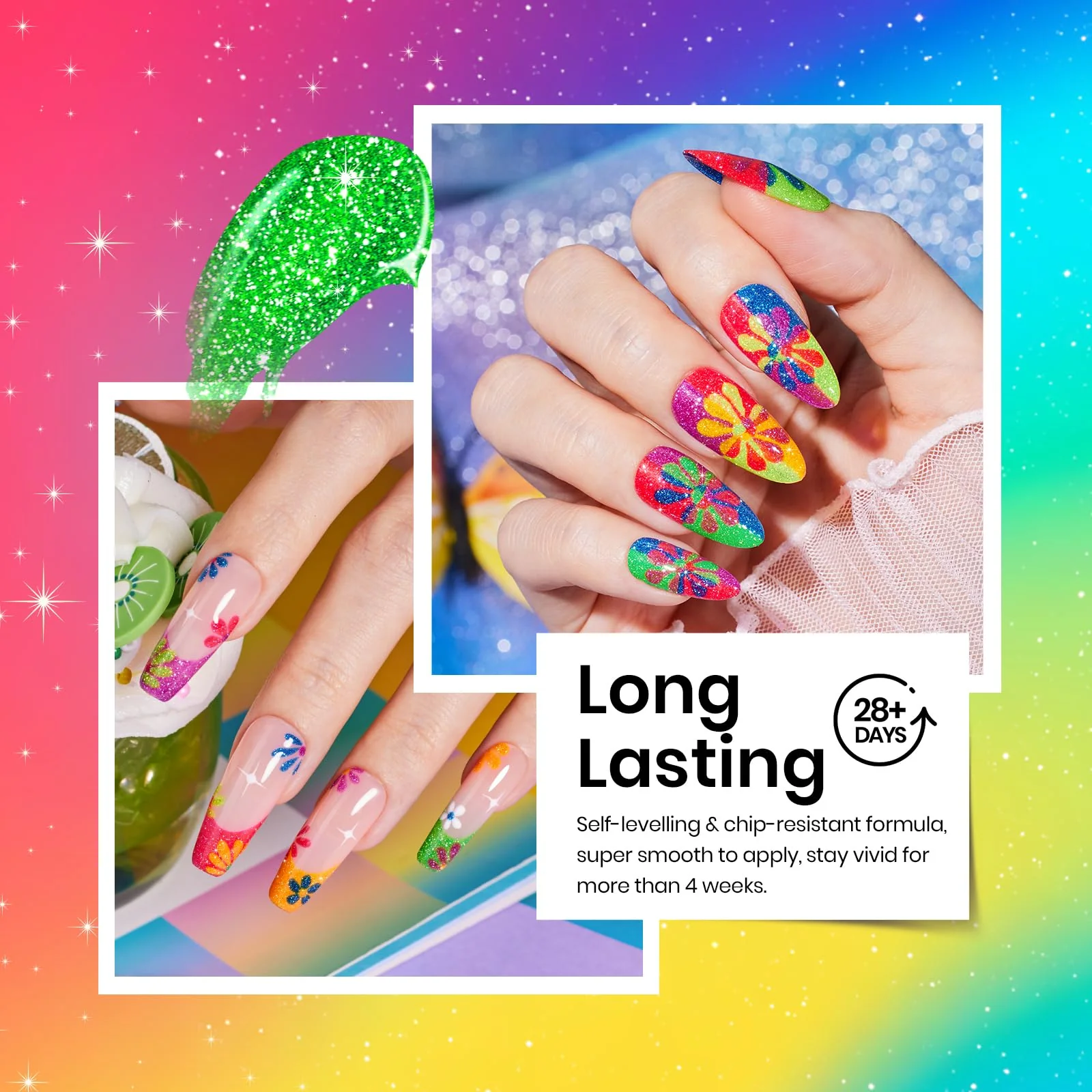 Neon Carnival | 6 Colors Gel Polish Set Summer Nails - Image 6