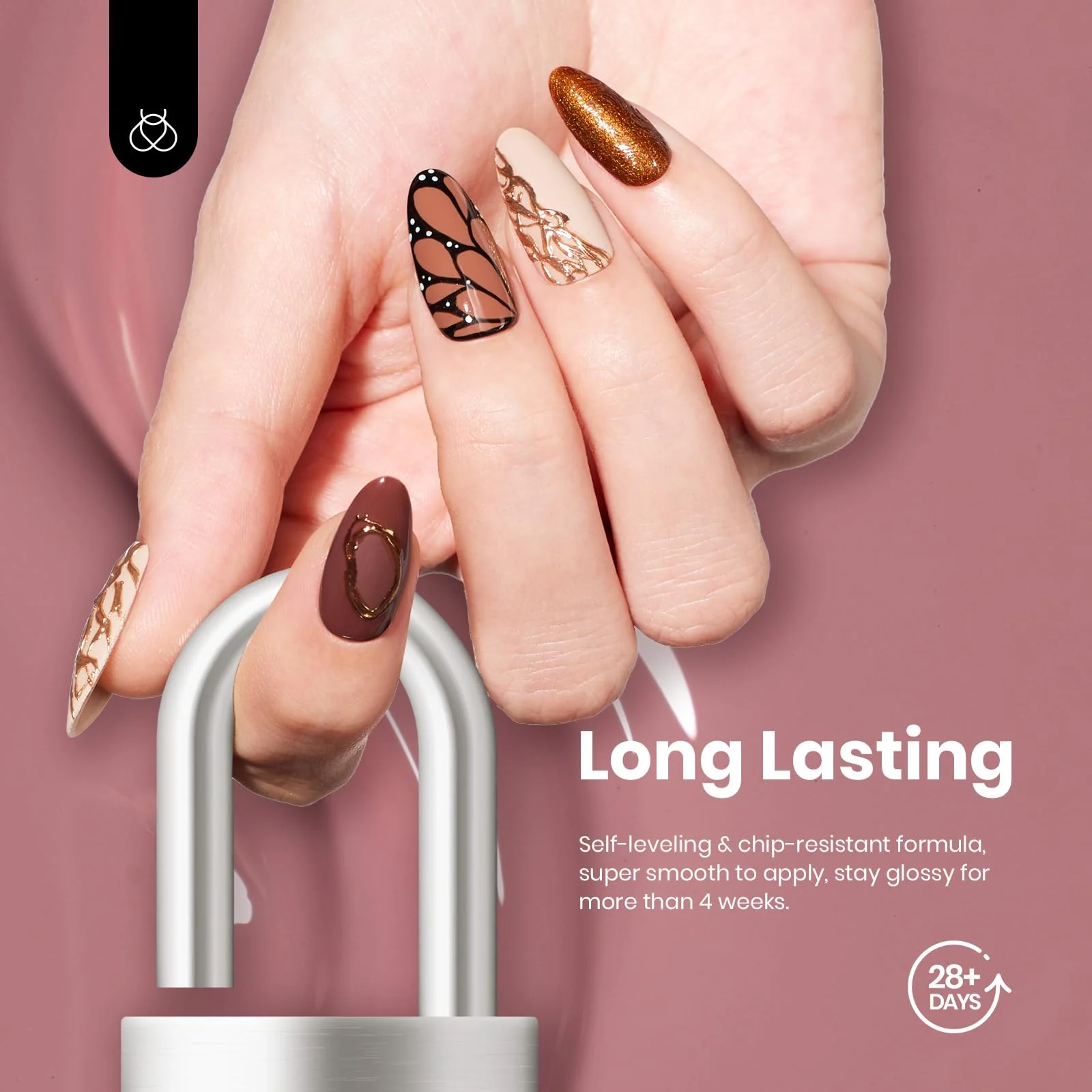 Nude Gel Nail Polish Set Nails - Colorful Bottle 6 Color Each 15ml Summer Nails Gel Polish - Image 4