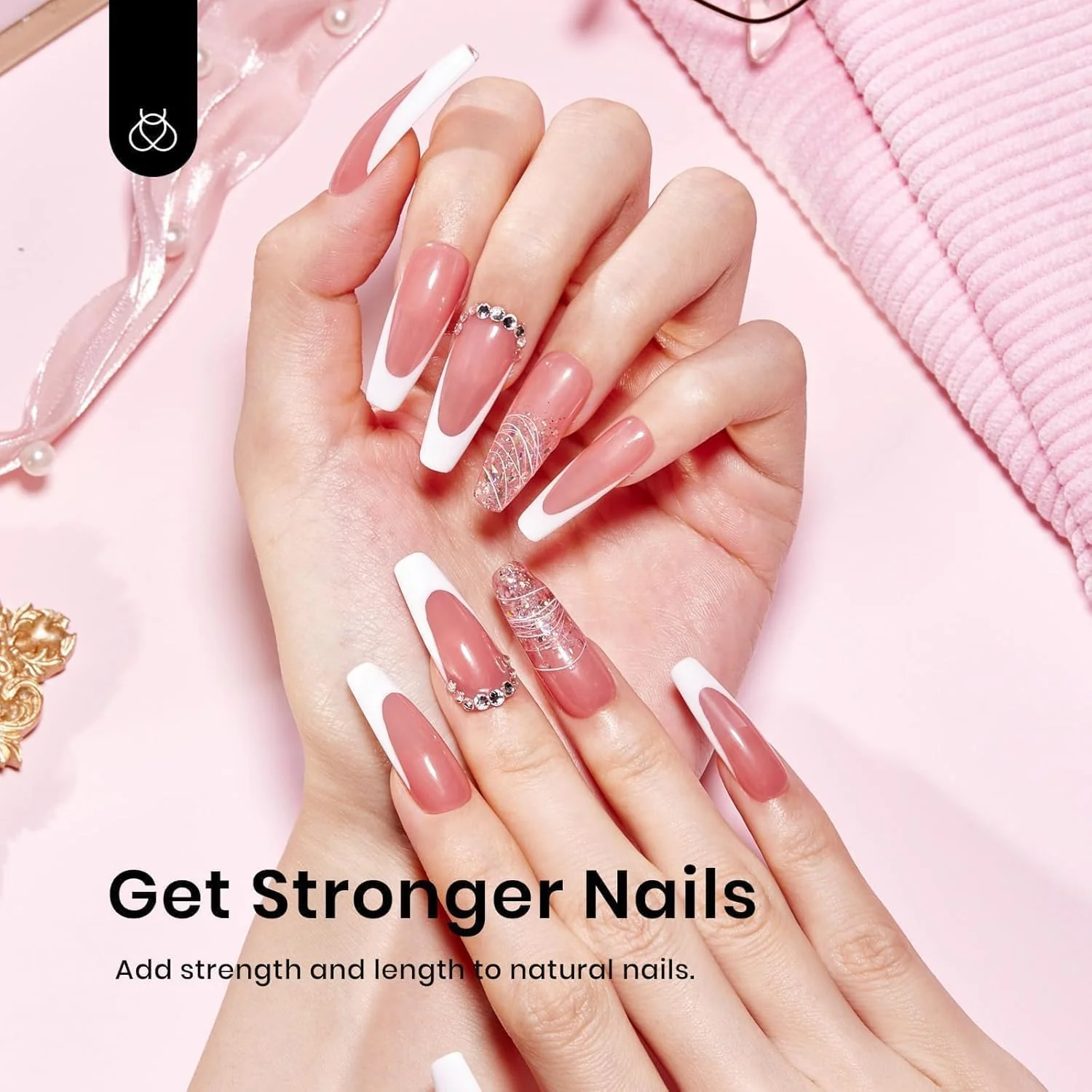 Nude Pink-6 Colors Builder Nail Gel Set - Image 5