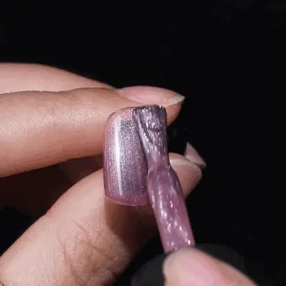 Pink Cat Eye |15ml Holographic Glitter Nail Gel Polish - Image 3