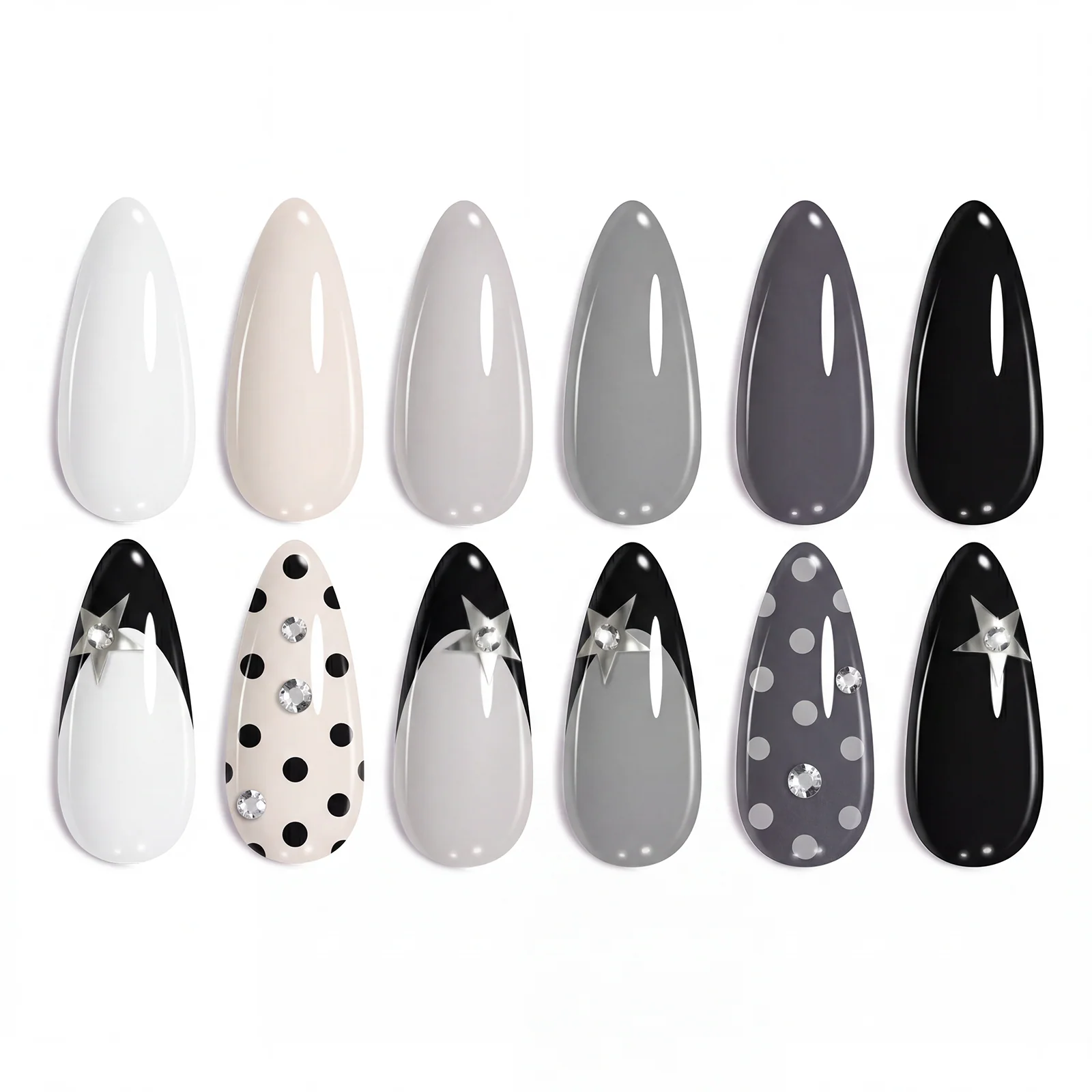 Prime High Gloss Shine -  6 Color Gel Nail Polish Kit
