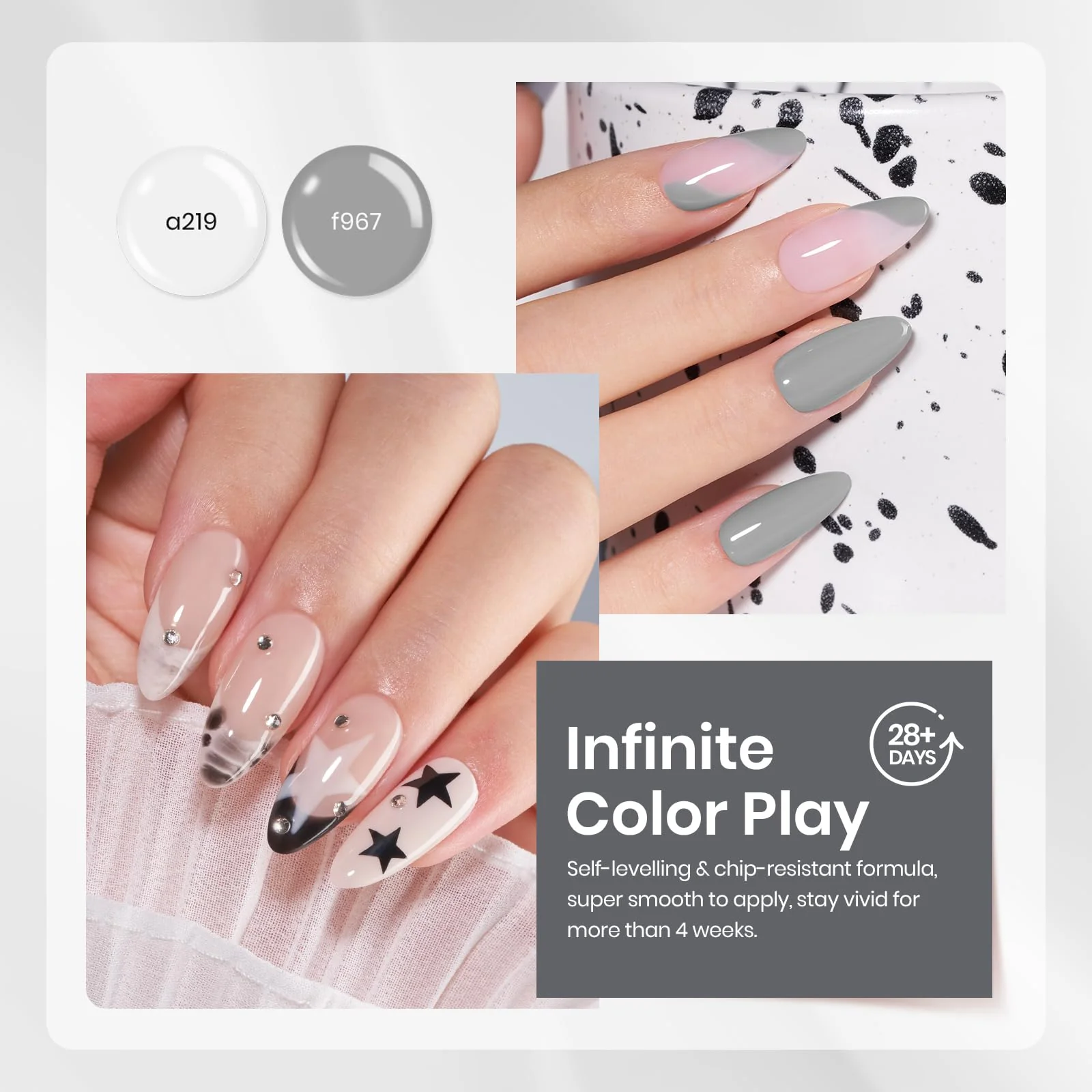 Prime High Gloss Shine -  6 Color Gel Nail Polish Kit - Image 4