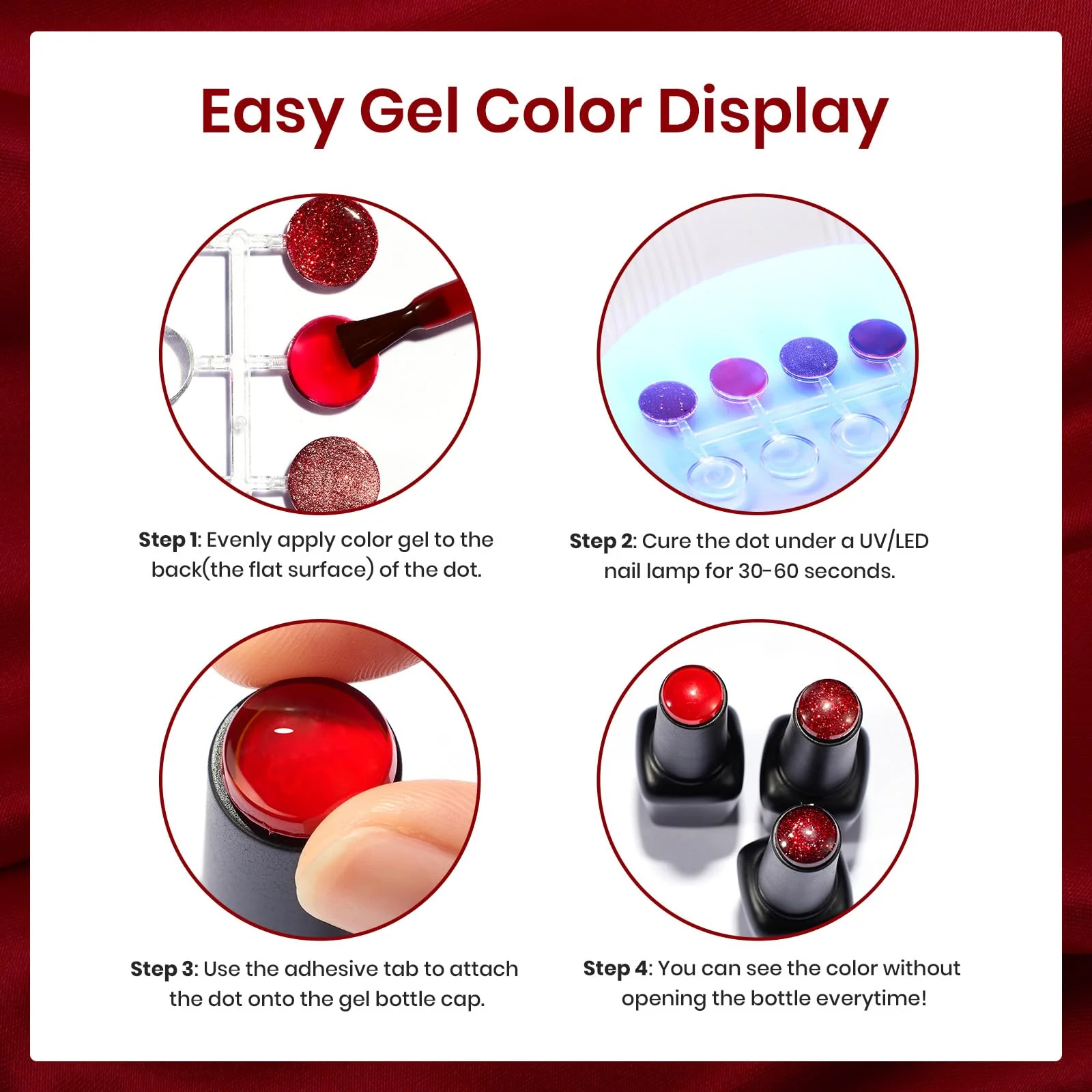 Red Revival 6 Colors Nails Gel Polish Set - Image 7